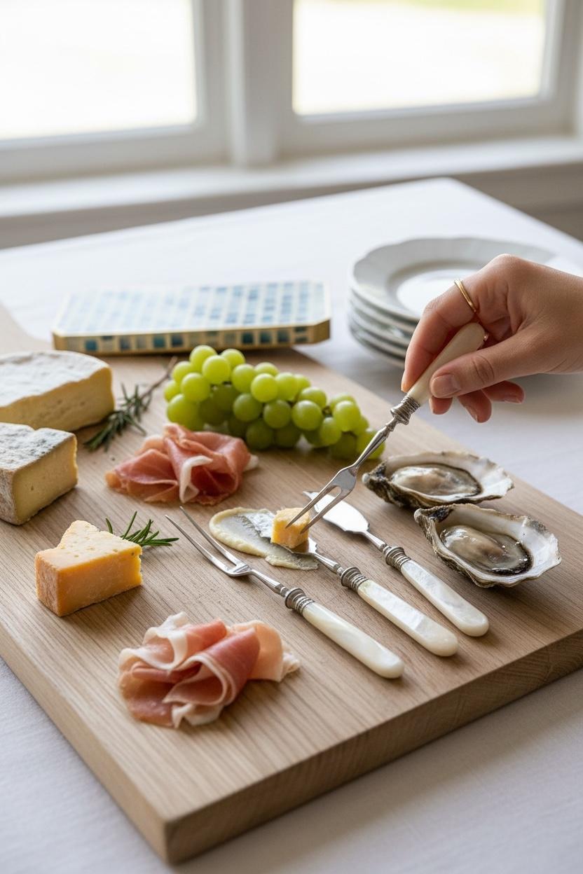 Art Nouveau Small Breakfast Utensils Meat Fork, Butter Knife, Spoon German 1920s im Angebot 6