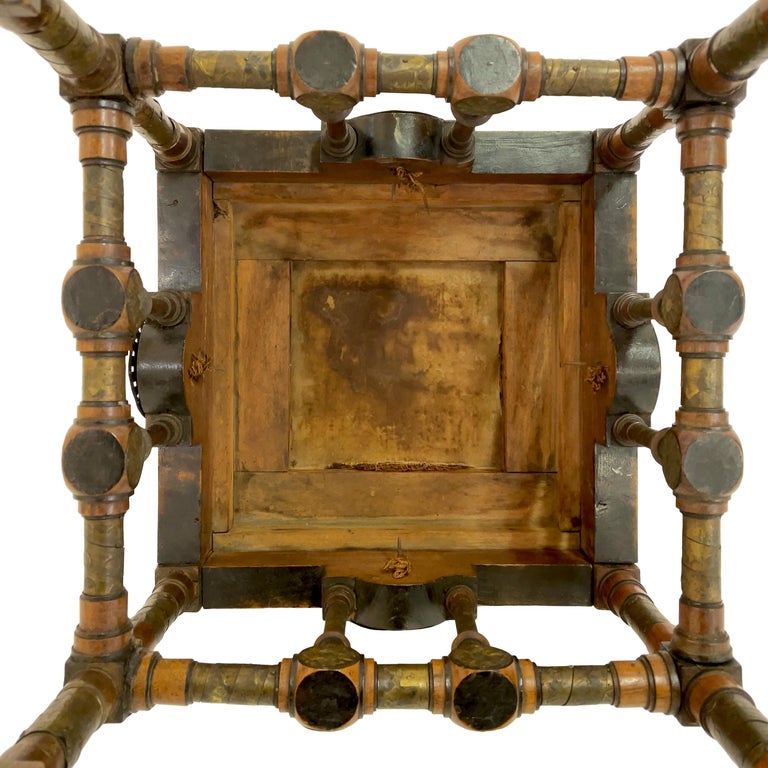 Art Nouveau Small Chair and Stool from Carlo Bugatti, Italy, Early 20th Century For Sale 15