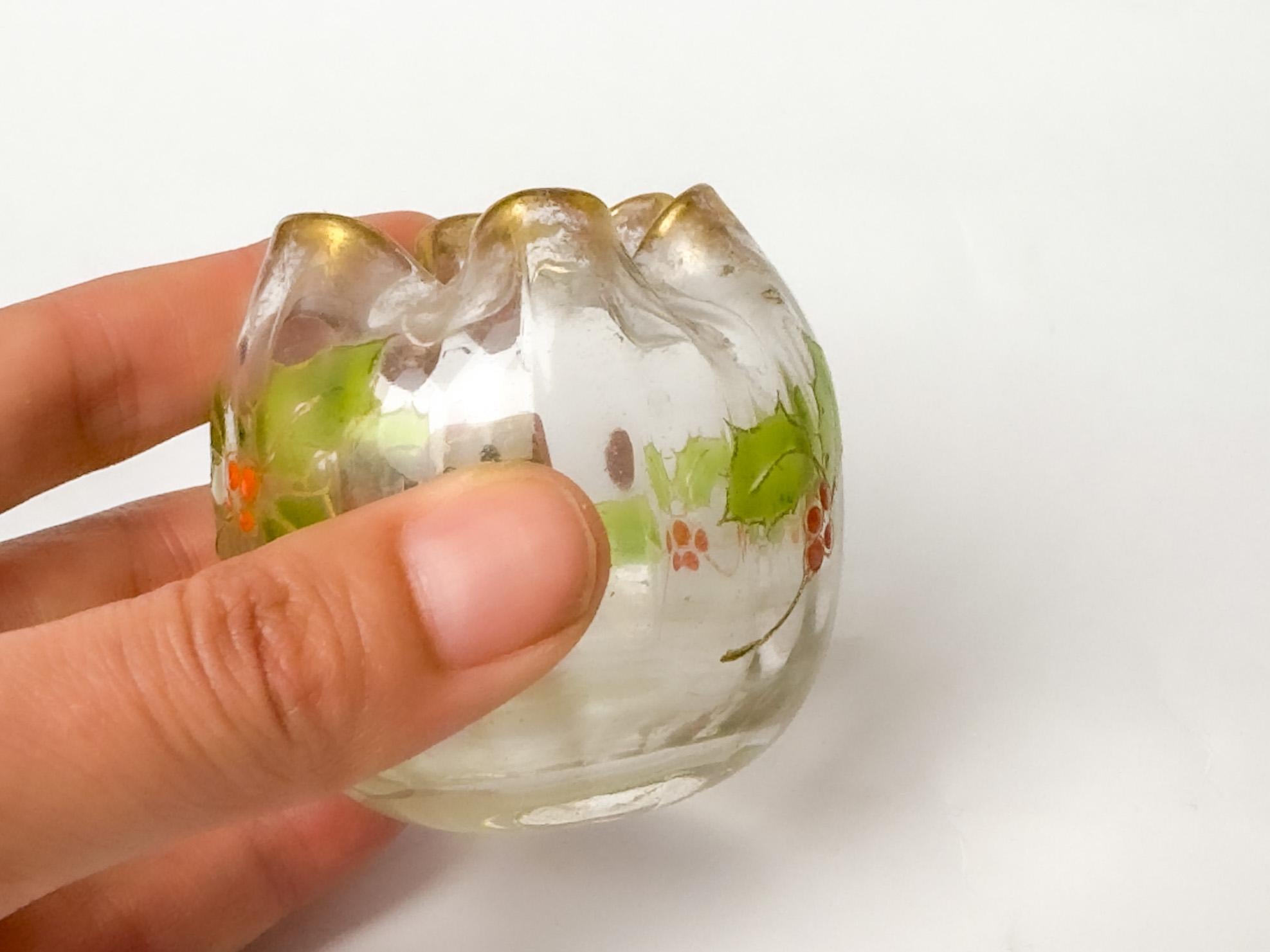 Vaso a bulbo in vetro Art Nouveau Small di Legras in vendita 1