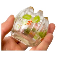 Vase à ampoules en verre Art Nouveau de Legras