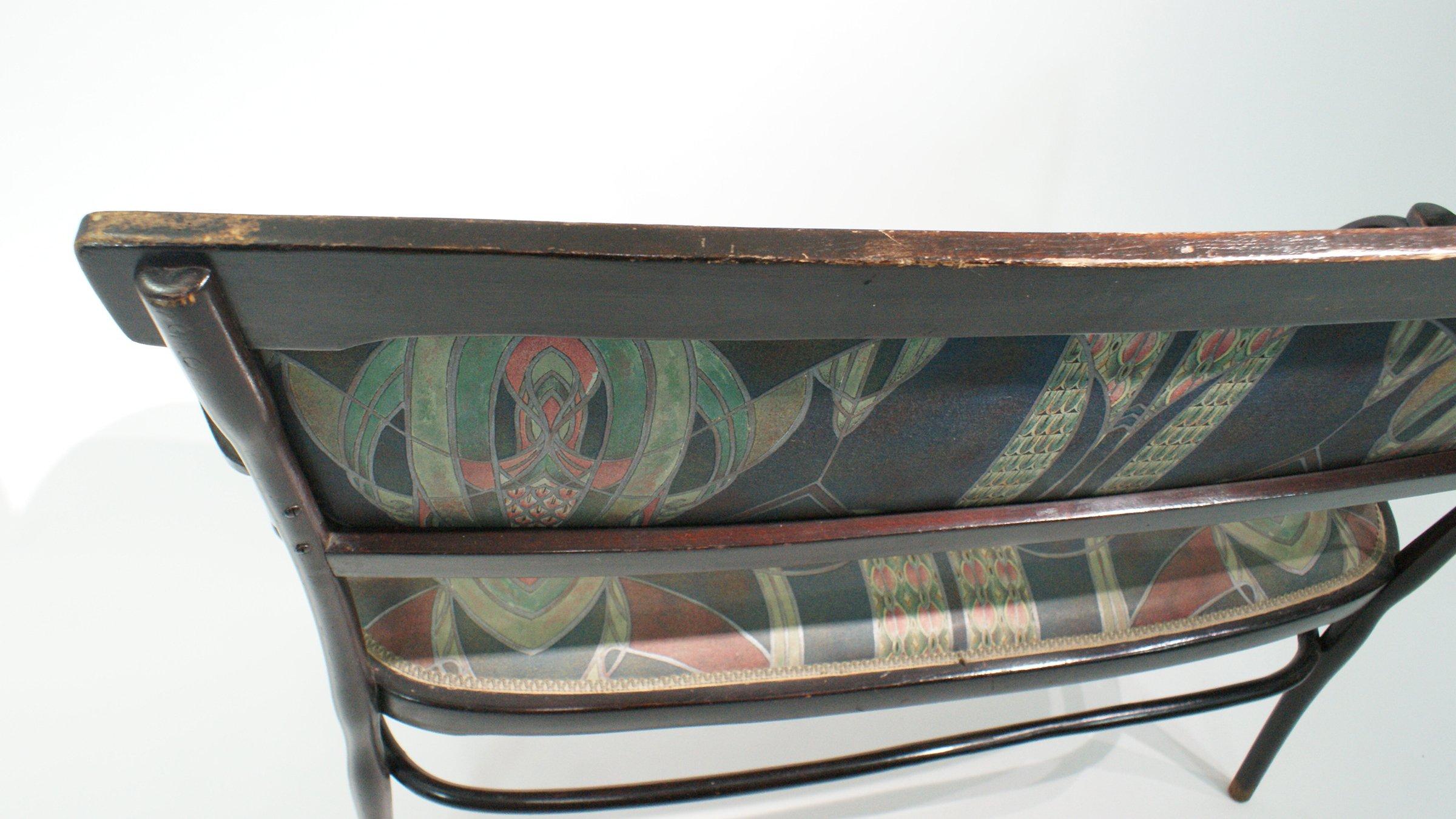 Divano e poltrone in stile Art Nouveau con etichetta Jakob & Joseph Kohn in vendita 8
