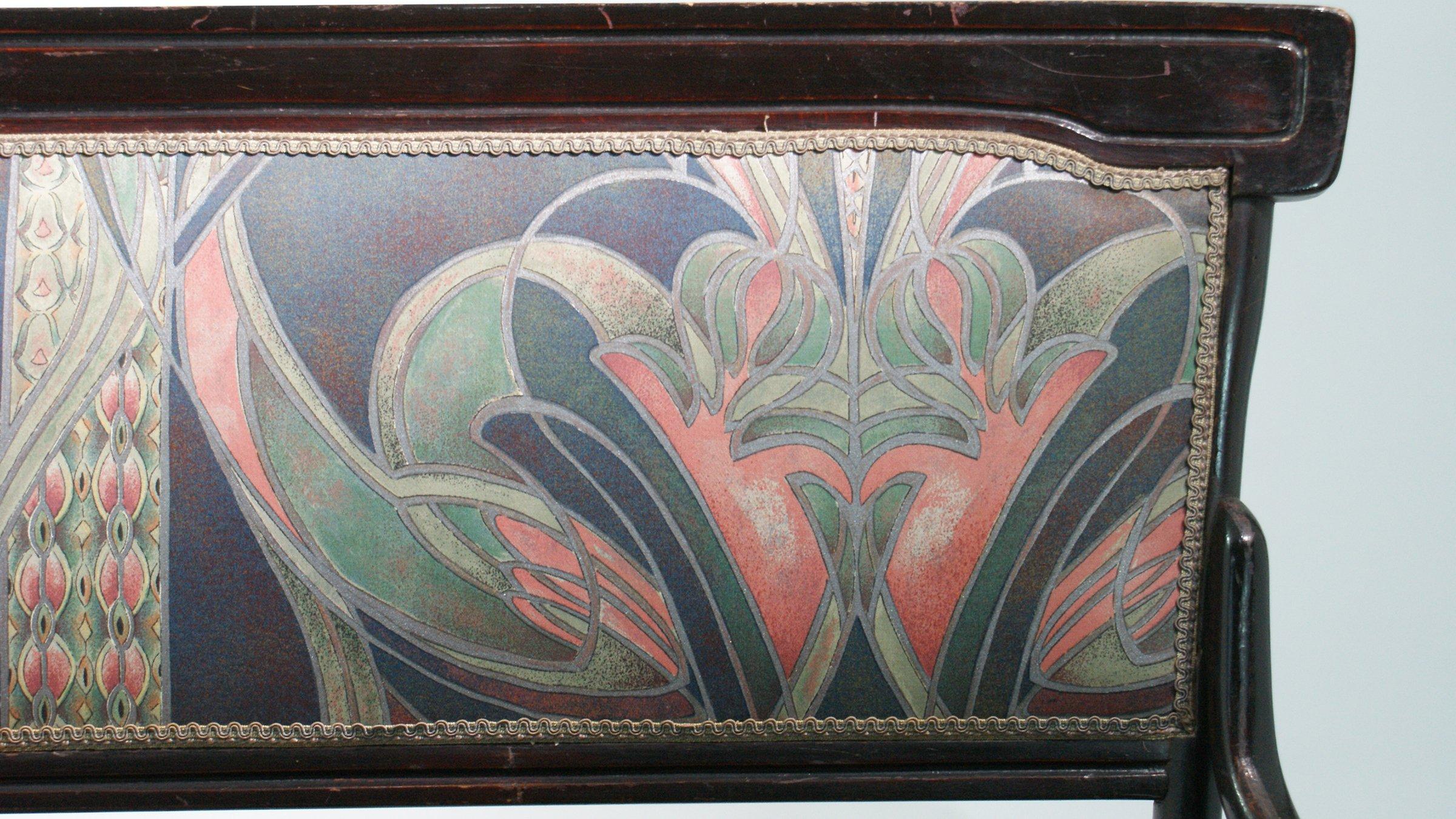Inizio XX secolo Divano e poltrone in stile Art Nouveau con etichetta Jakob & Joseph Kohn in vendita
