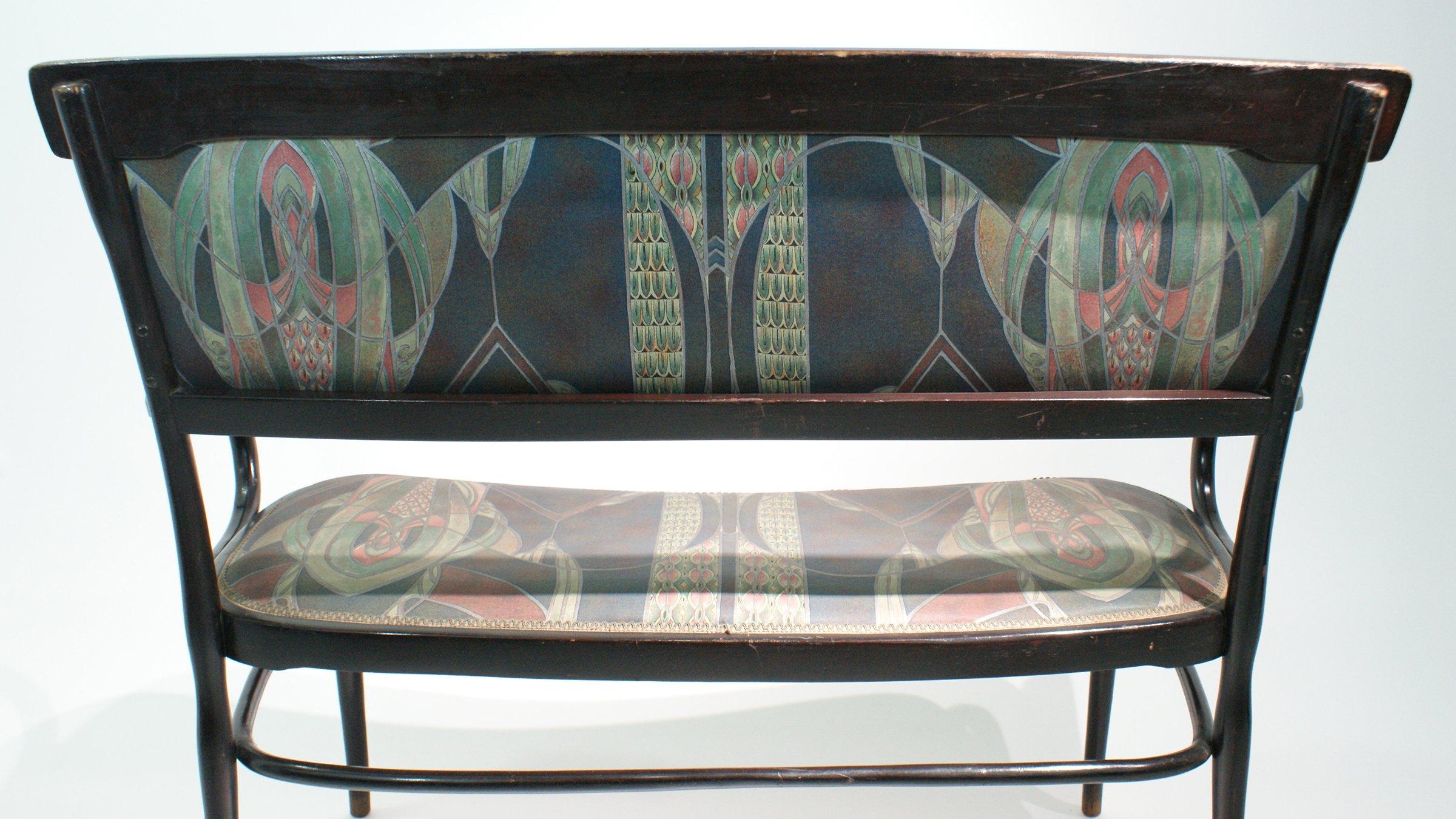 Art Nouveau Sofa and Armchairs Labelled Jakob & Joseph Kohn For Sale 1