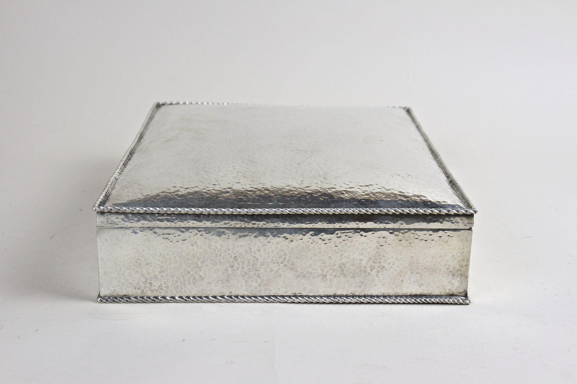 Art Nouveau Solid Silver Box/ Jewelry Box - Hallmarked, Austria ca. 1900 5