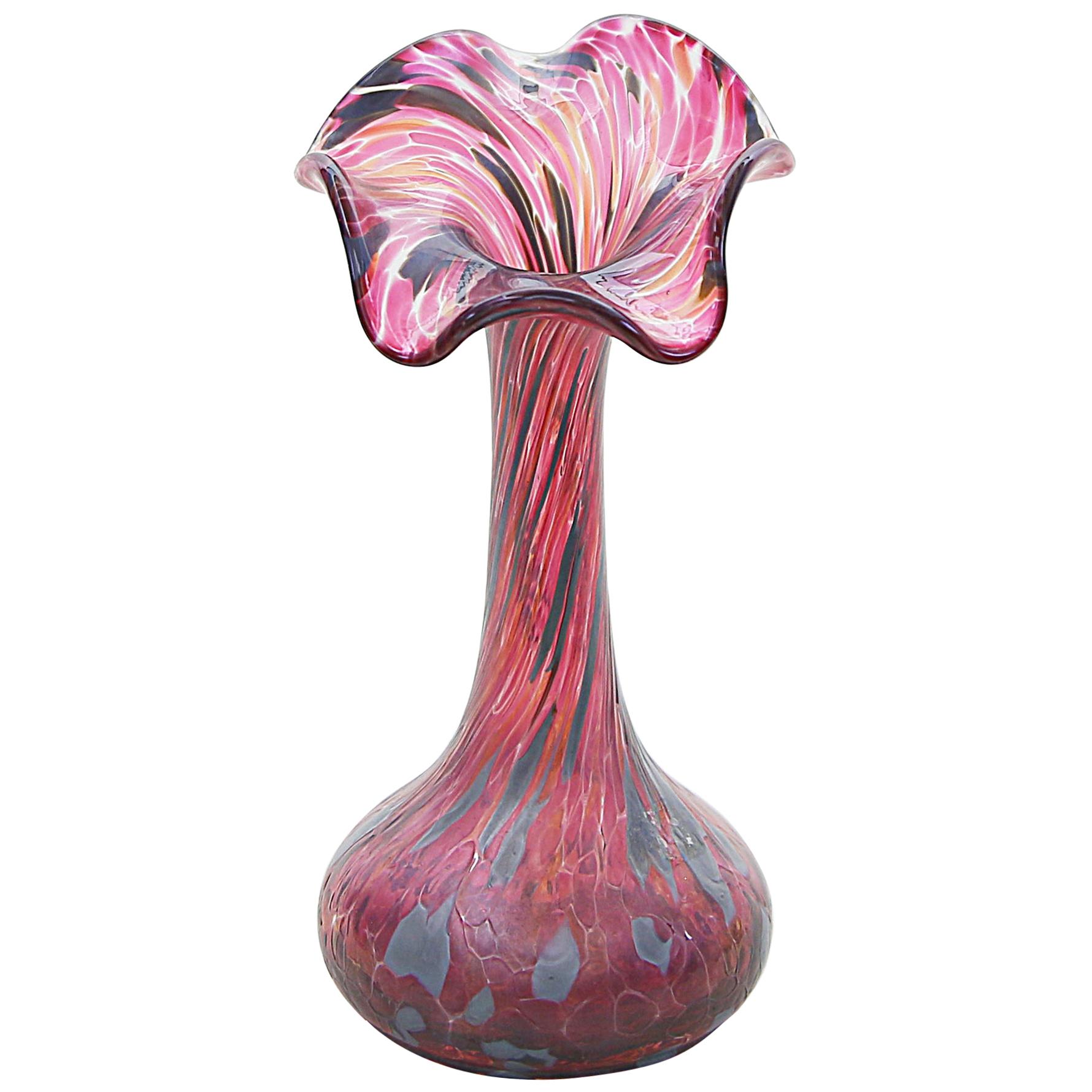 Art Nouveau Solifleur Vase, Bohemia, Early 20th Century
