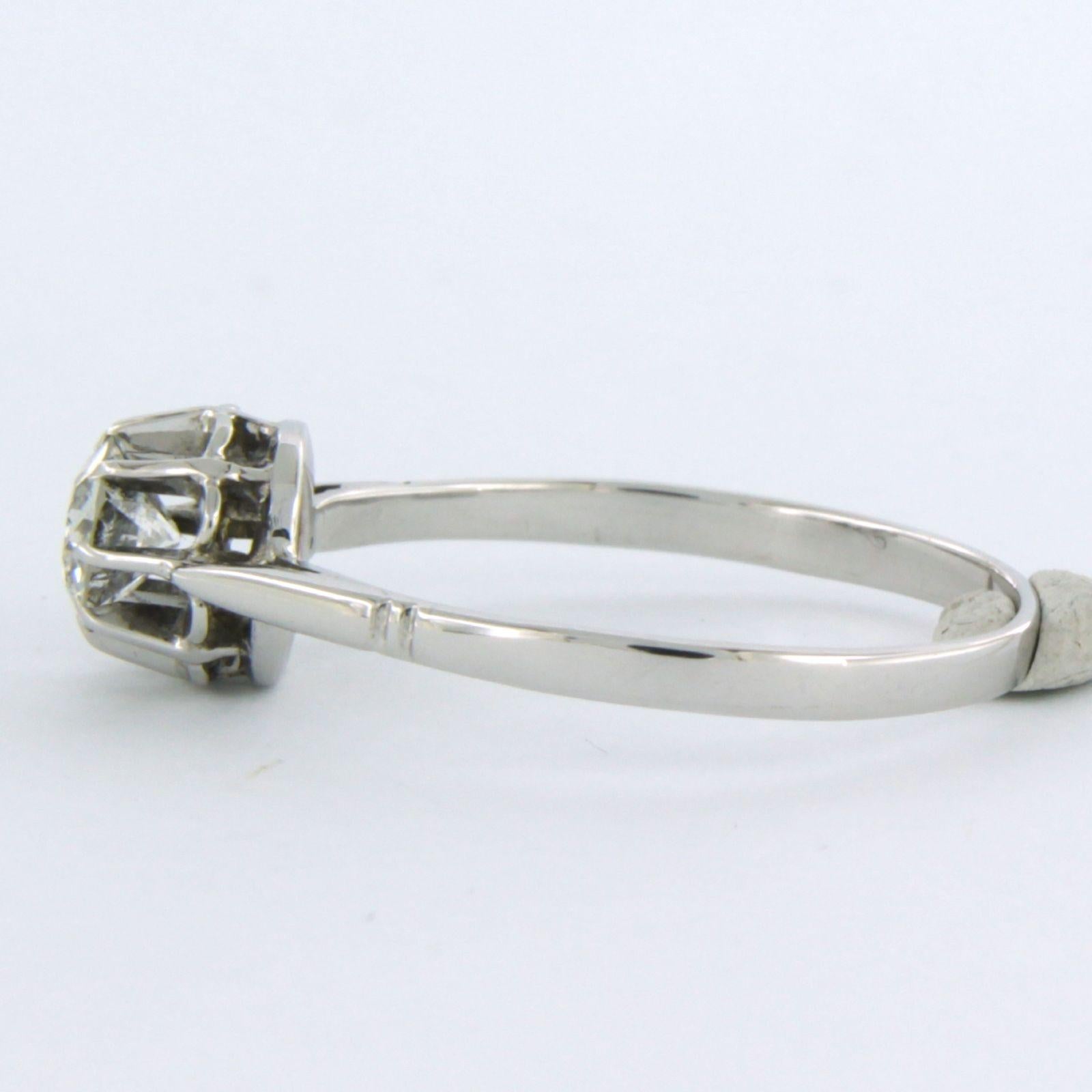 Art nouveau ART NOUVEAU Bague solitaire avec diamant taille ancienne jusqu'à 0,50ct or 14k en vente