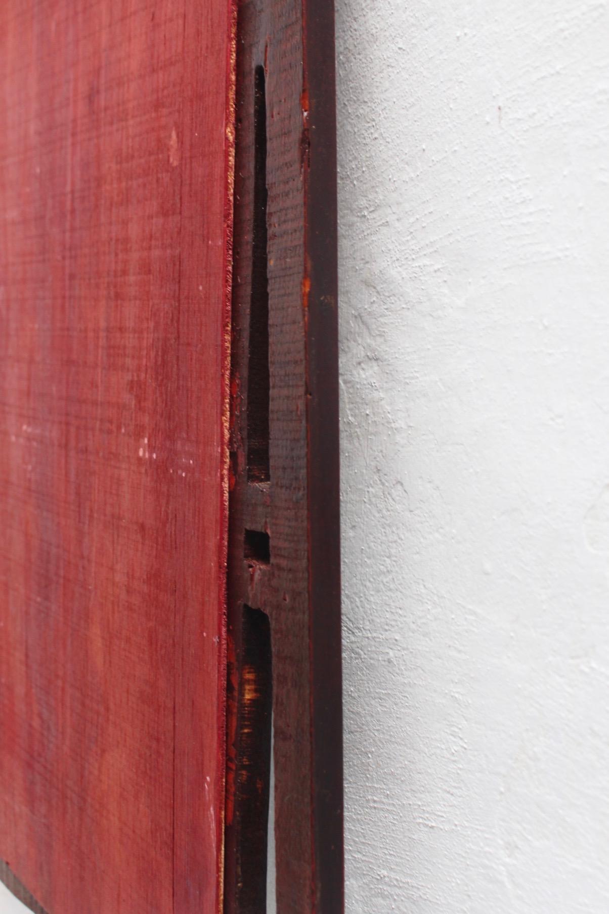 Art Nouveau Spanish Thin Wood Wall Mirror, 1900s For Sale 1