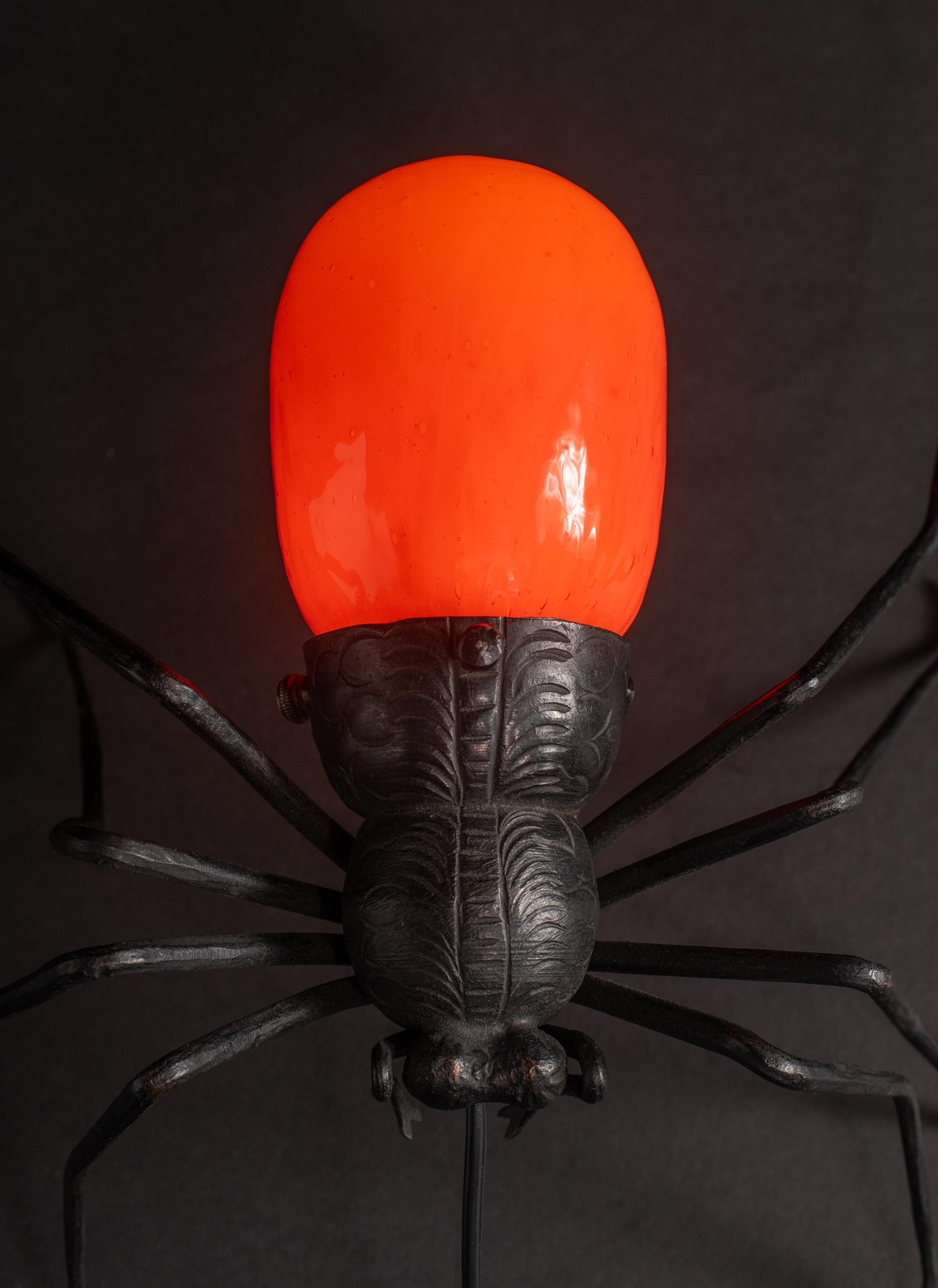 Art Nouveau Spider Lamp by Unknown European Artist For Sale 7