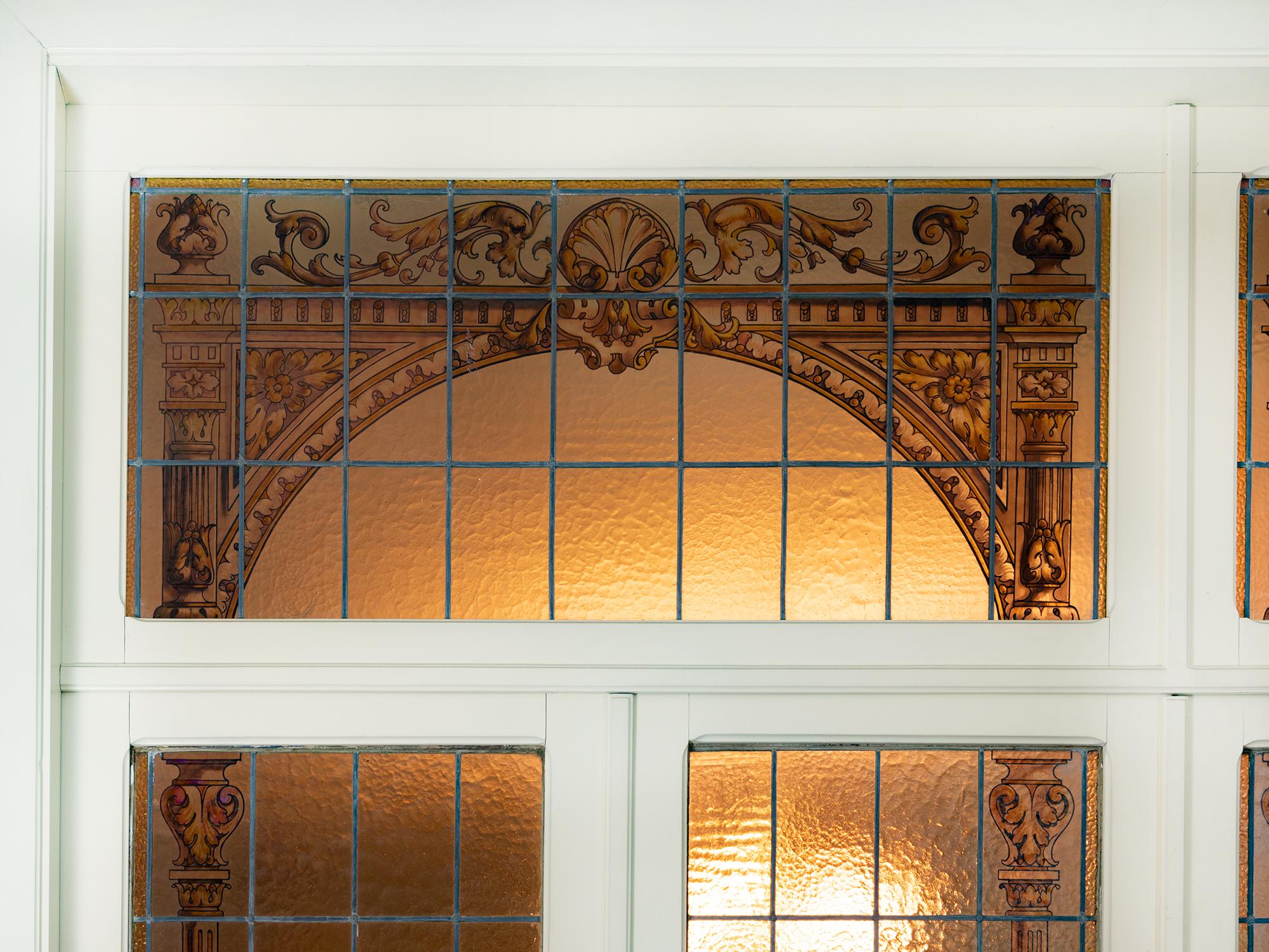 Art Nouveau Stained Glass Doors, Early 1900s, France For Sale 1