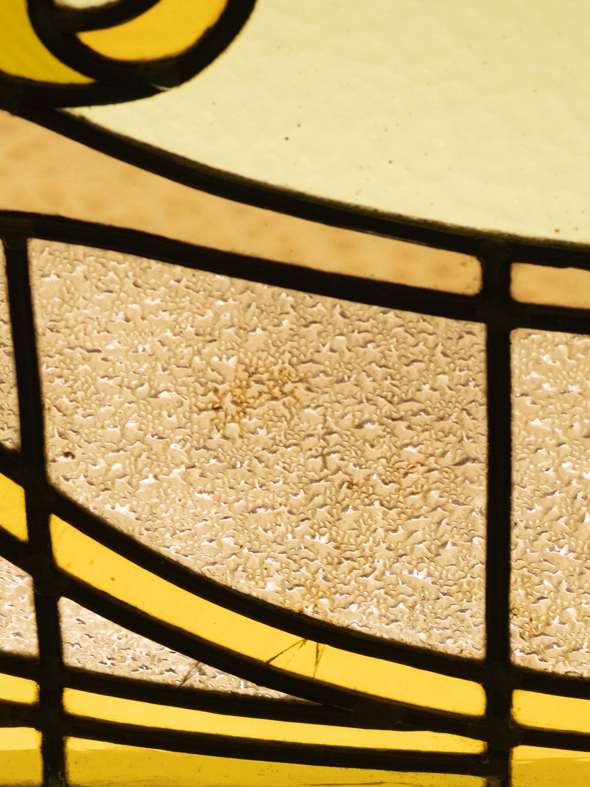 Art Nouveau Stained Glass Panel Doors For Sale 9