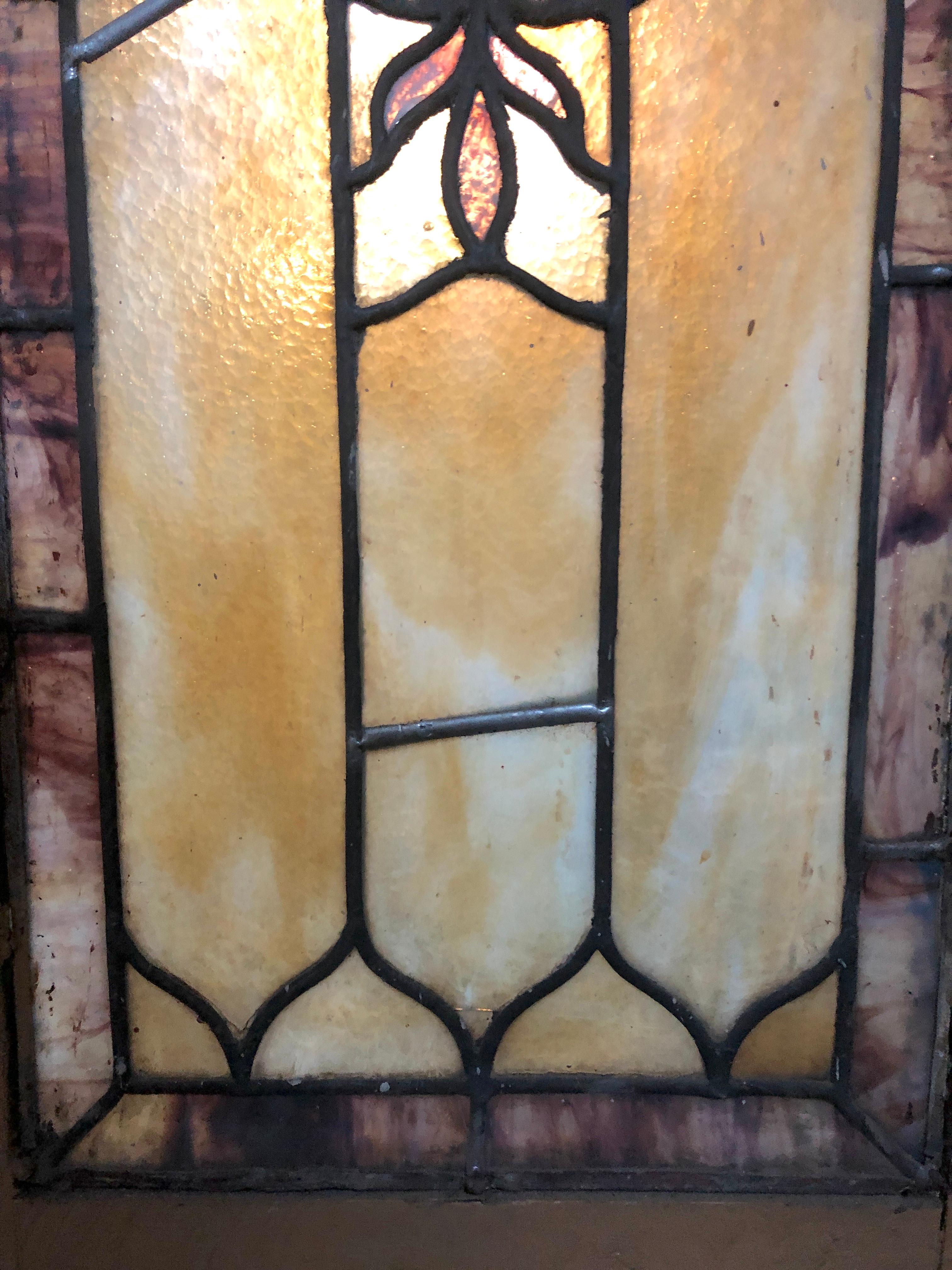 20ième siècle Vitrail Art Nouveau 16