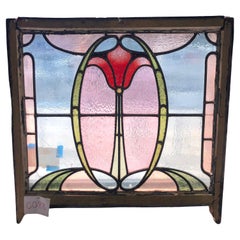 Vidriera Art Nouveau 31" x 27