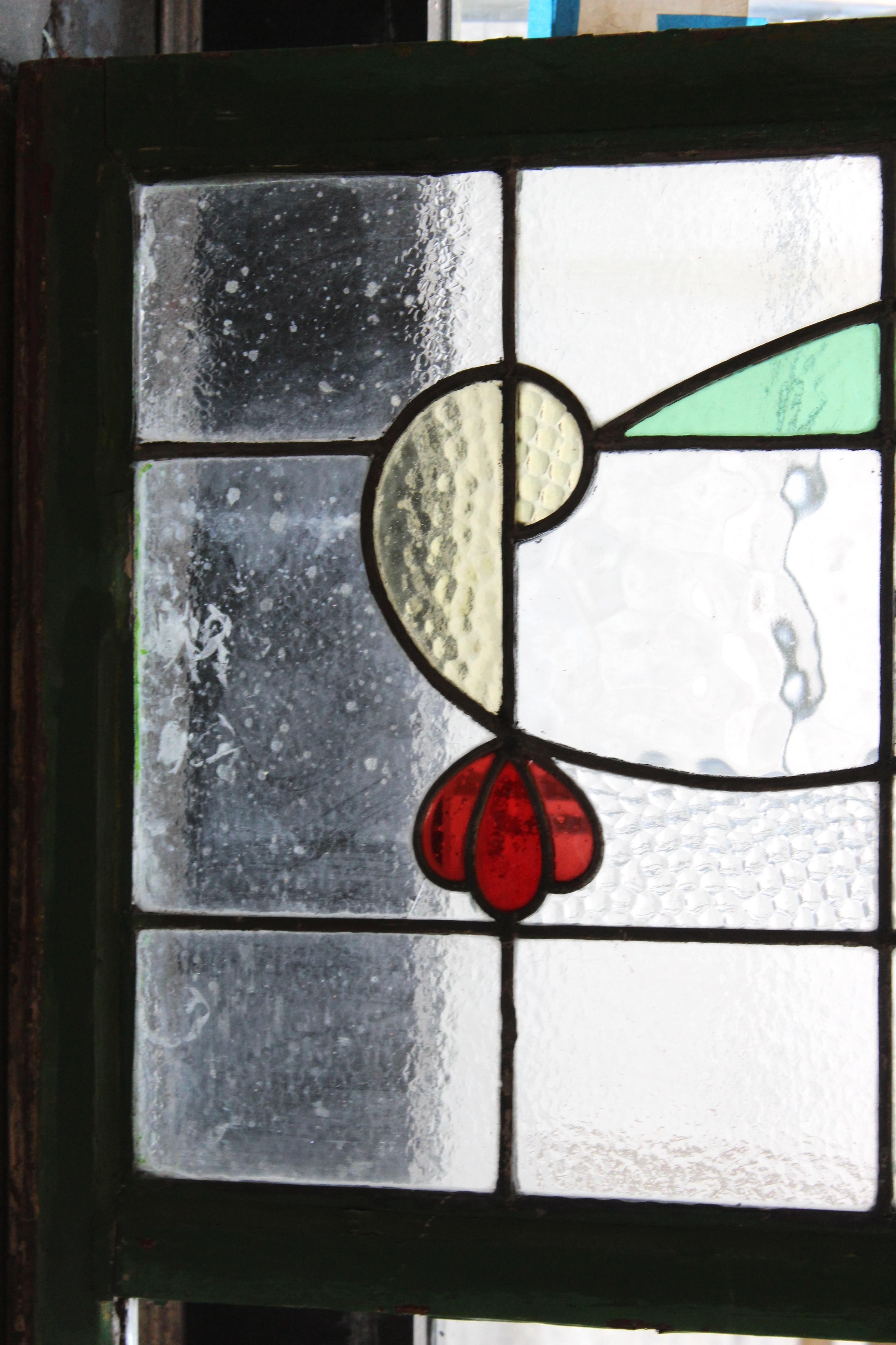 20ième siècle Vitrail Art Nouveau 40