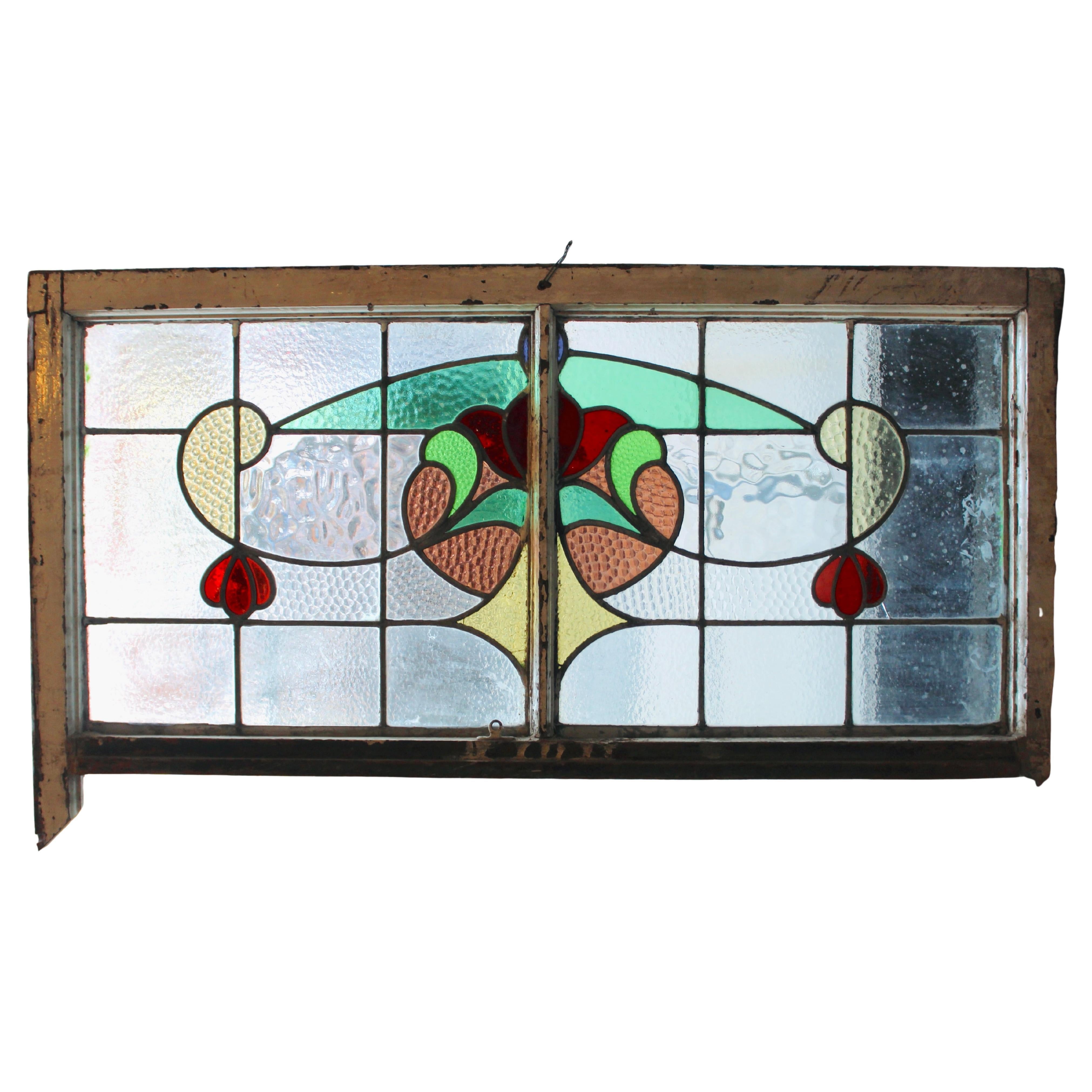 Vidriera Art Nouveau 40" x 23