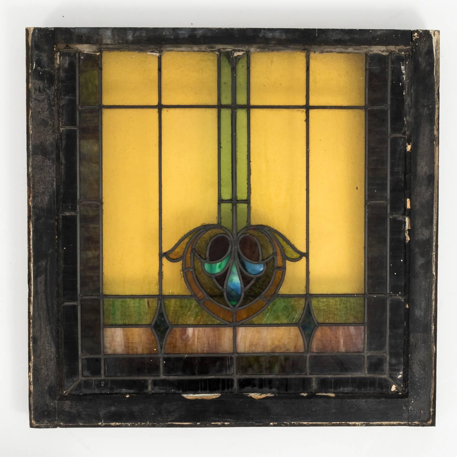 Art Nouveau Stained Glass Window 3