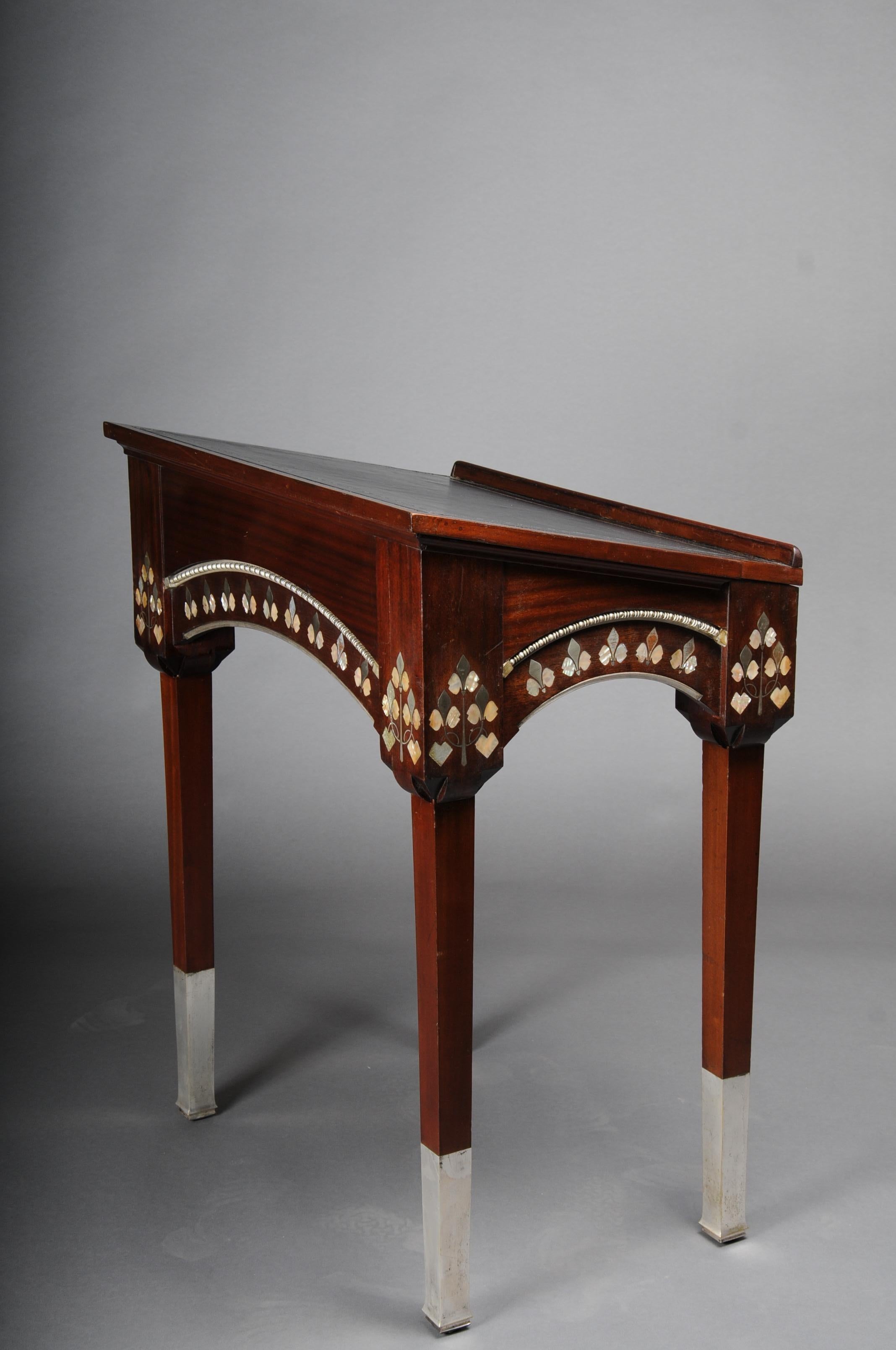 Art Nouveau Standing Desk /Reception Table Around 1890, After Carlo Bugatti For Sale 4