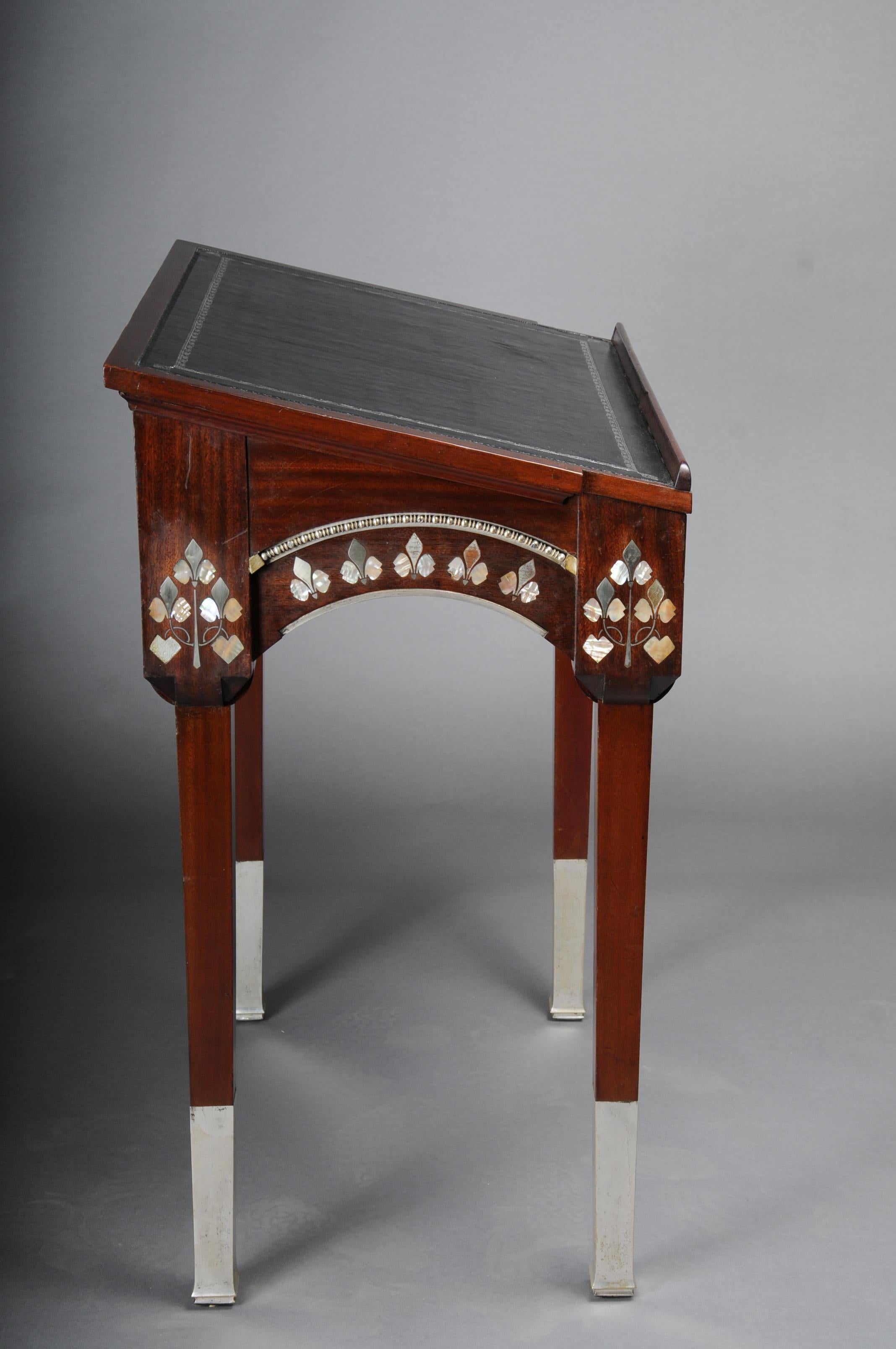 Art Nouveau Standing Desk /Reception Table Around 1890, After Carlo Bugatti For Sale 5