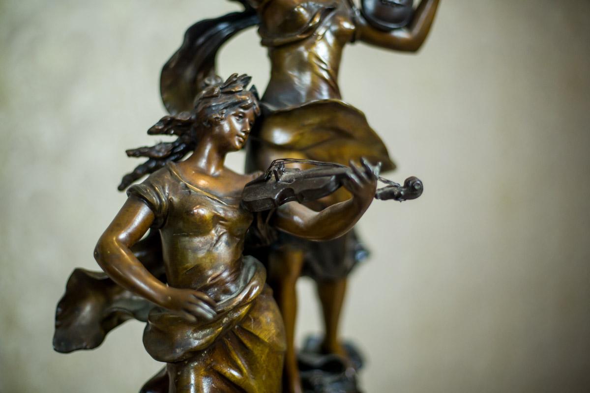Art Nouveau Statue by Louis A. Moreau, the Turn of the 19th and 20th Century 6