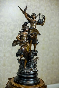 Statue Art nouveau de Louis A. Moreau, début du XIXe et XXe siècle