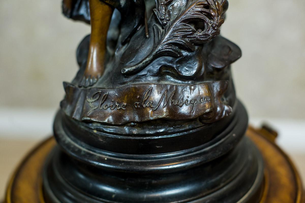 French Art Nouveau Statue by Louis A. Moreau, the Turn of the 19th and 20th Century