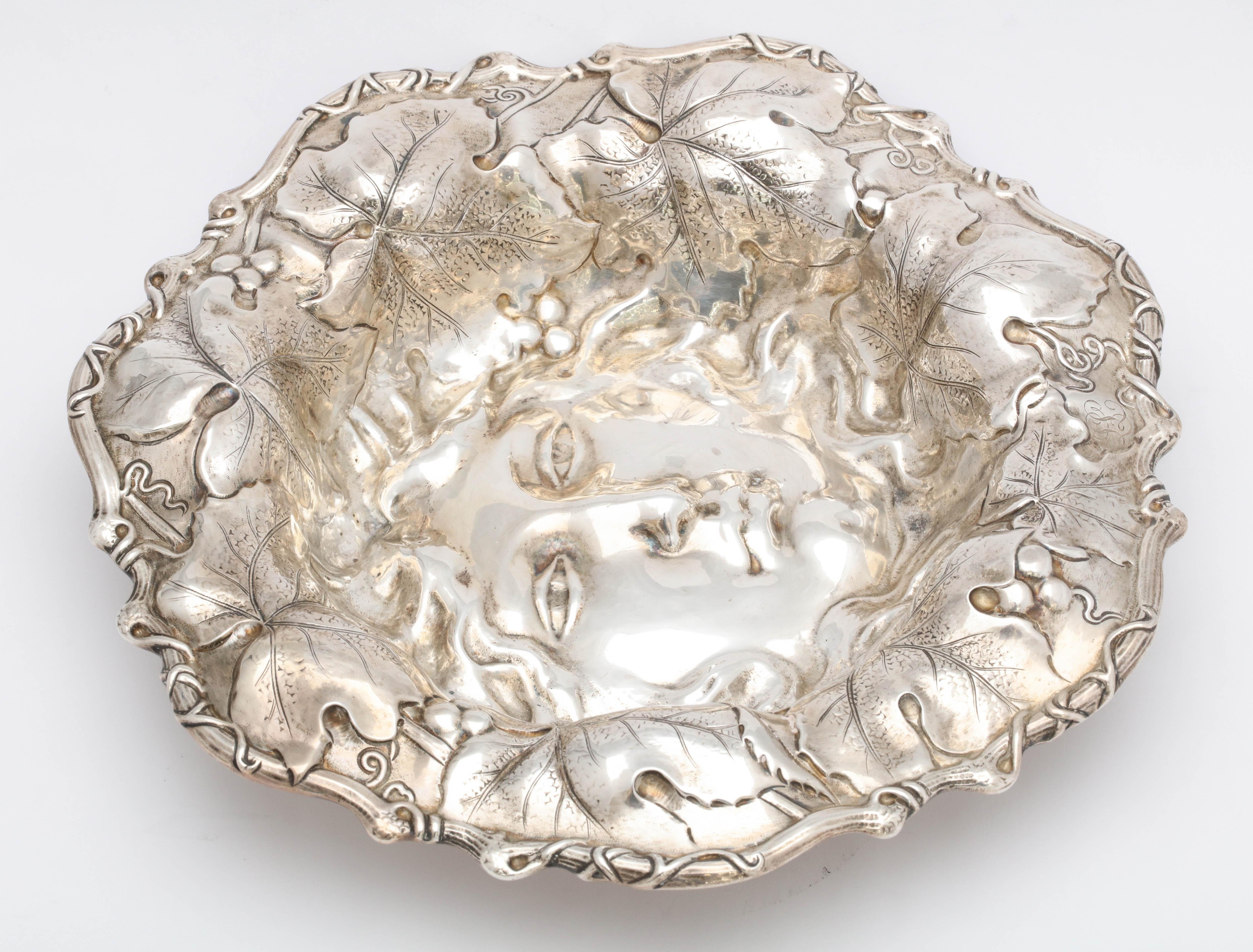 Art Nouveau Sterling Silver Bowl by Whiting Mfg. Co In Excellent Condition For Sale In New York, NY