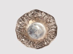 Art nouveau sterling silver bowl, United States circa 1890.