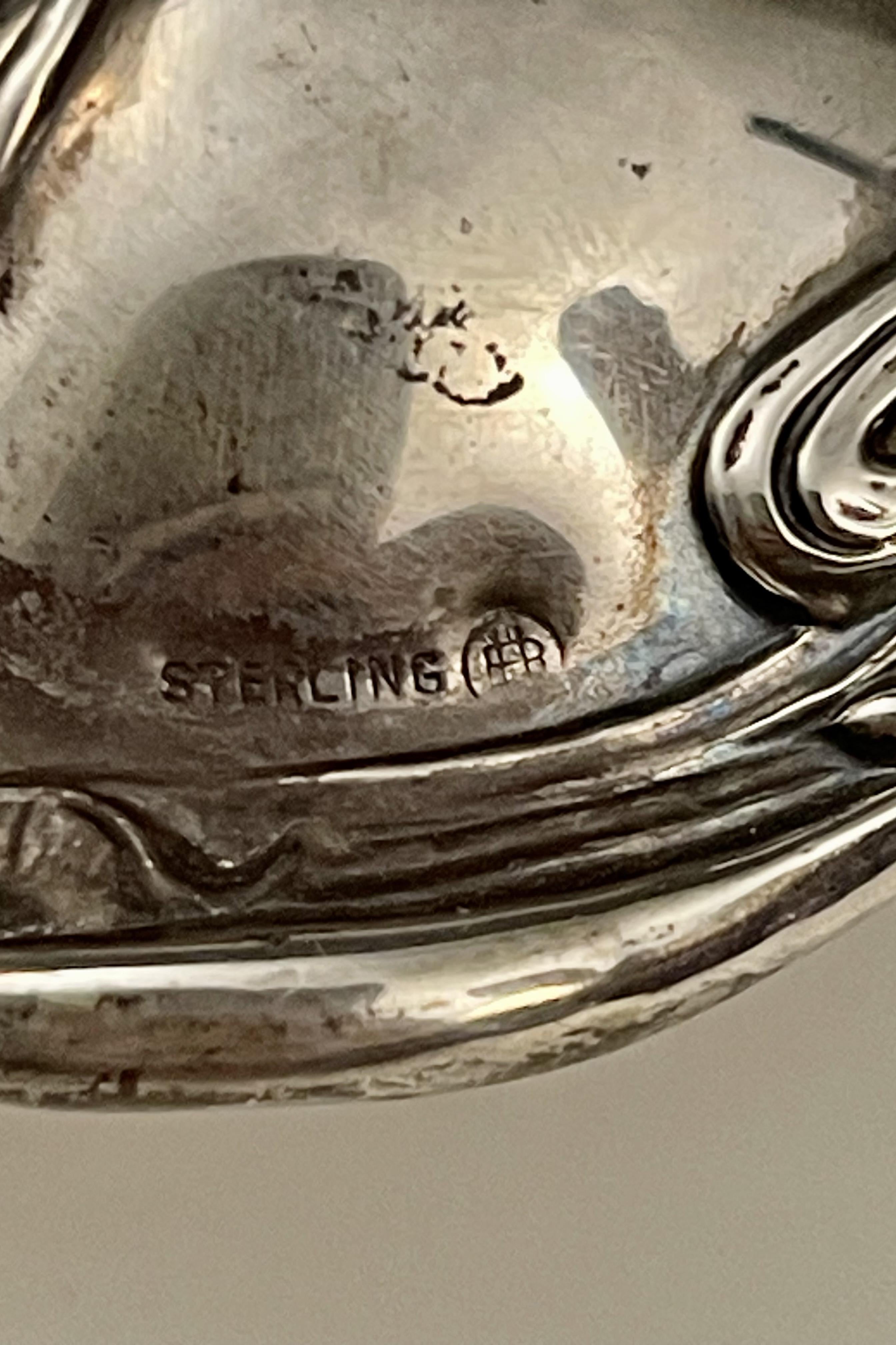Ciotola in argento sterling Art nouveau, Stati Uniti, 1890 circa. in vendita 2