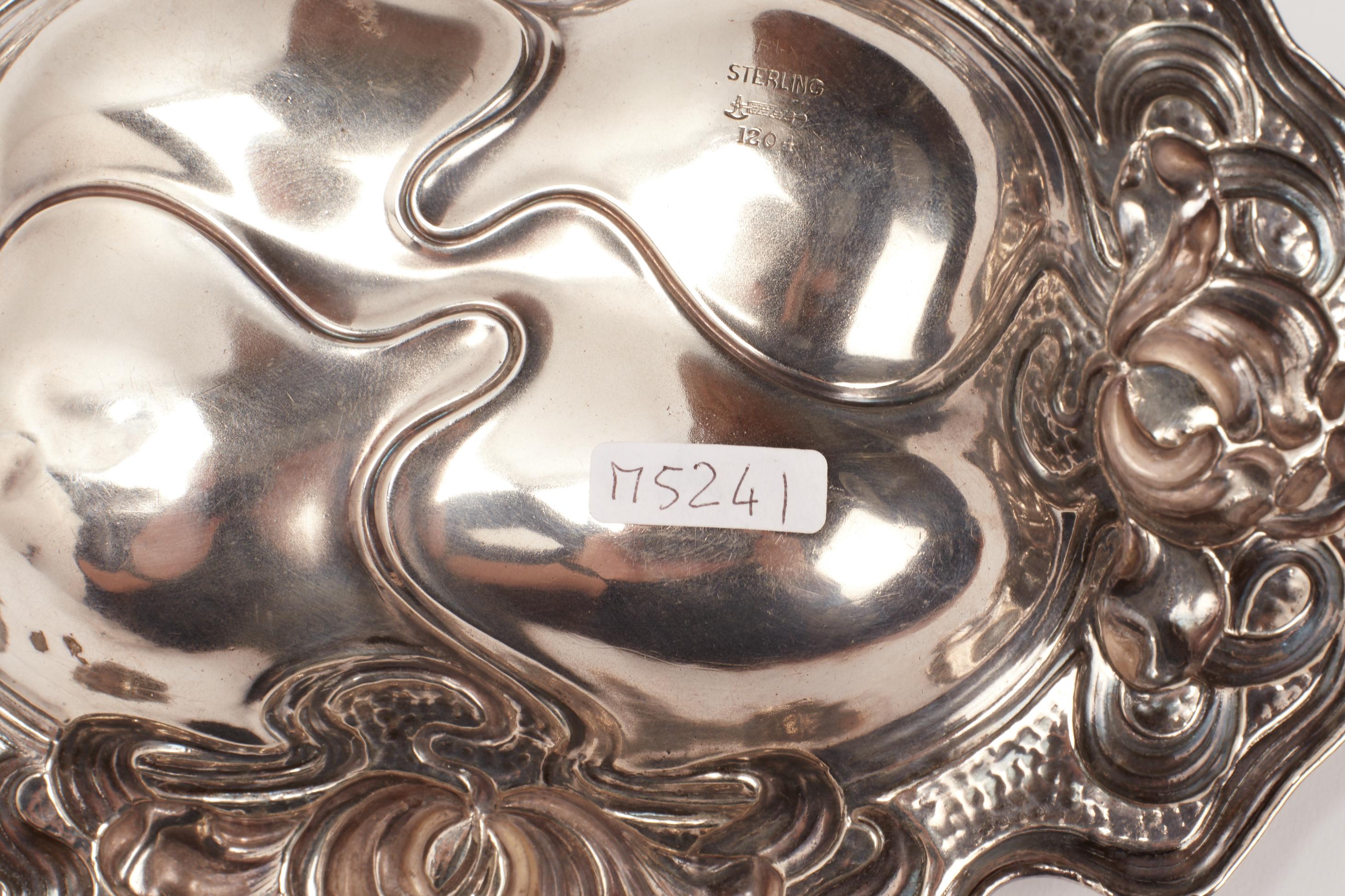American Art nouveau sterling silver bowl, USA 1890. 