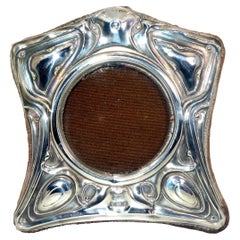 Art Nouveau Sterling Silver Frame, London, 1905