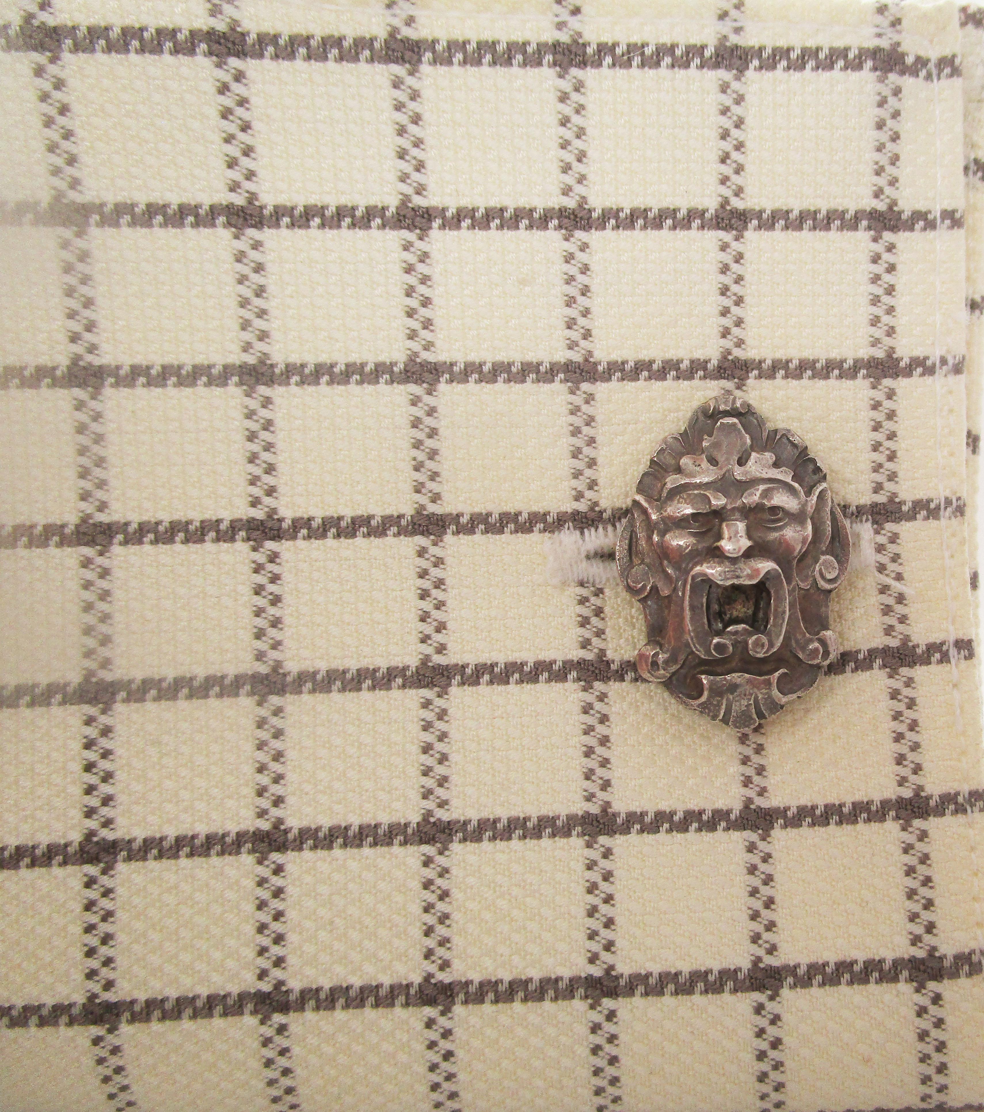 Art Nouveau Sterling Silver Grotesque Mask Cufflinks In Excellent Condition In Lexington, KY
