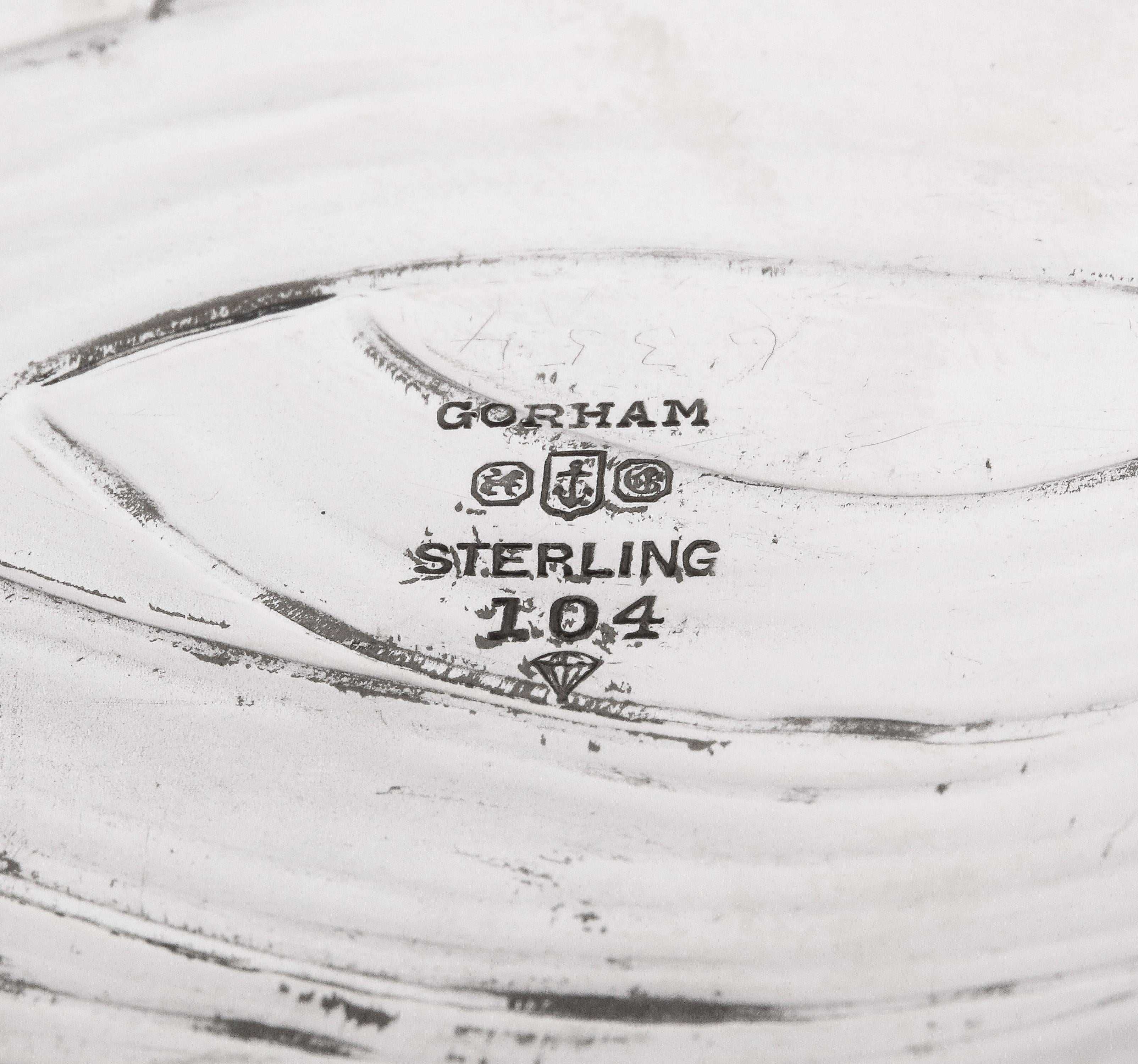 Art Nouveau Sterling Silver Leaf-Form Bonbon Dish By Gorham For Sale 5