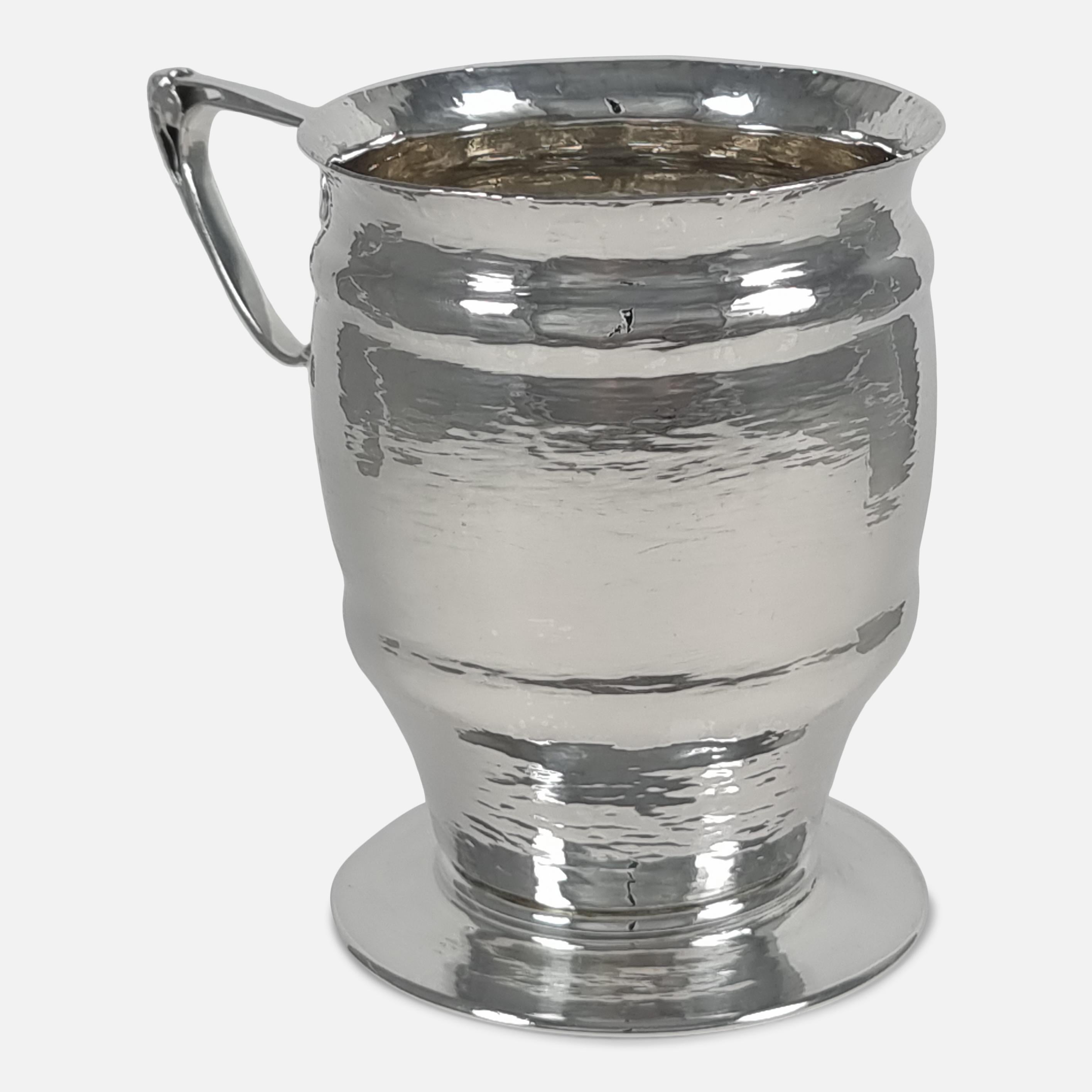 Art Nouveau Sterling Silver Mug, Mappin & Webb, 1905 For Sale 2