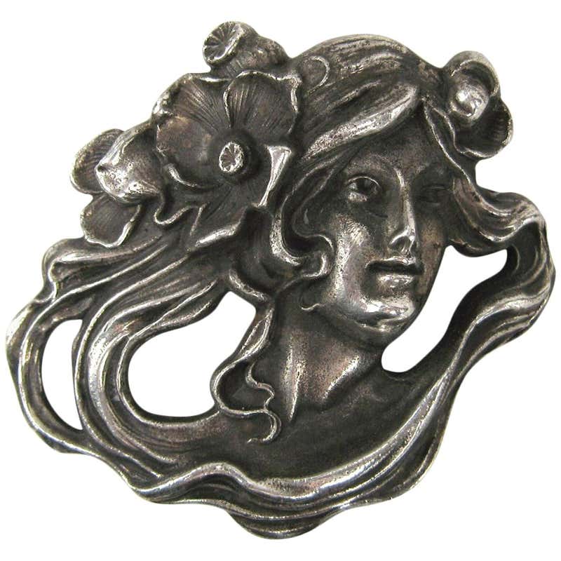 Gorham Sterling Art Nouveau Fairy Brooch at 1stDibs