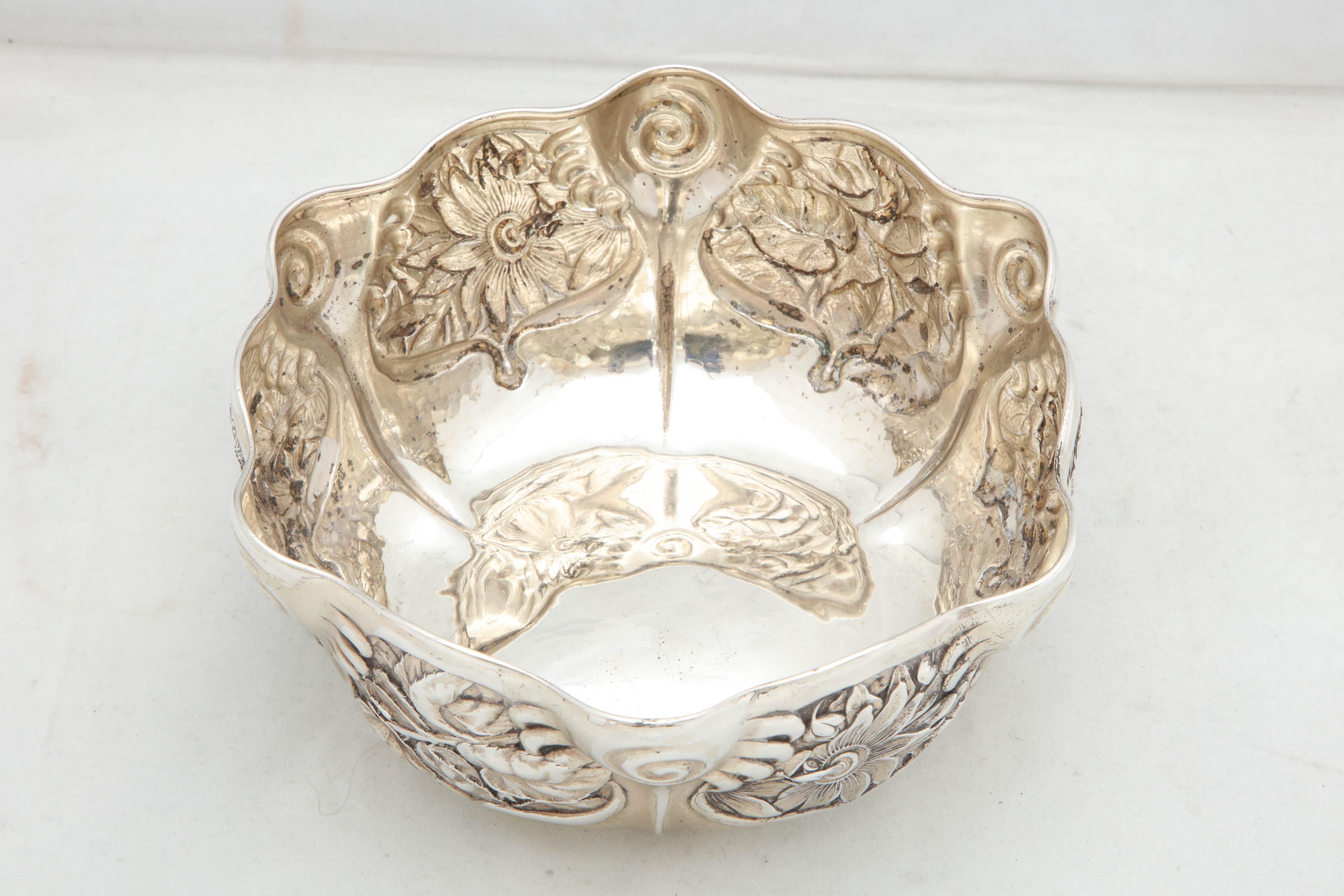 Art Nouveau Sterling Silver Serving Bowl by Whiting Mfg. Co 2
