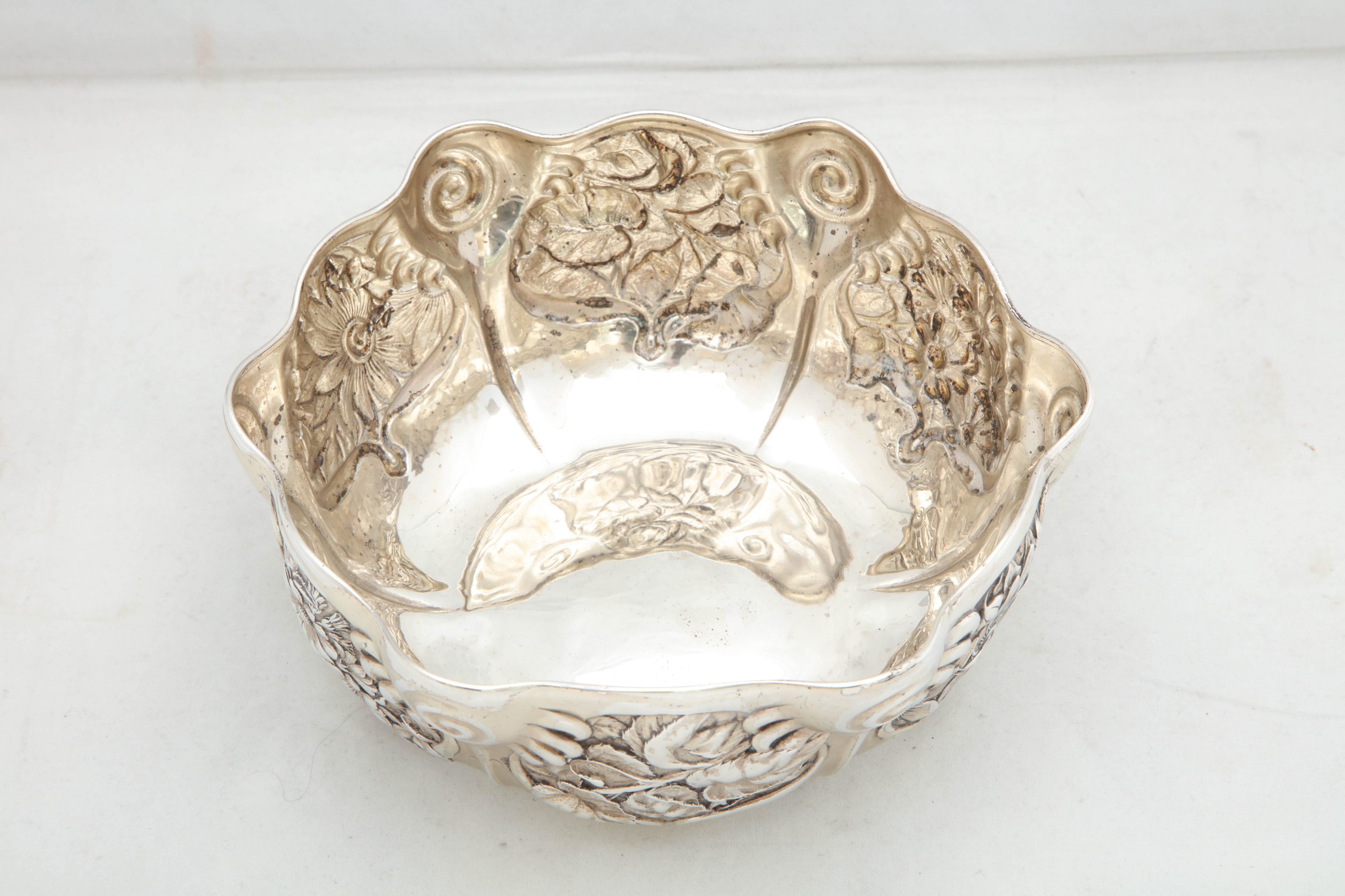 Art Nouveau Sterling Silver Serving Bowl by Whiting Mfg. Co 3