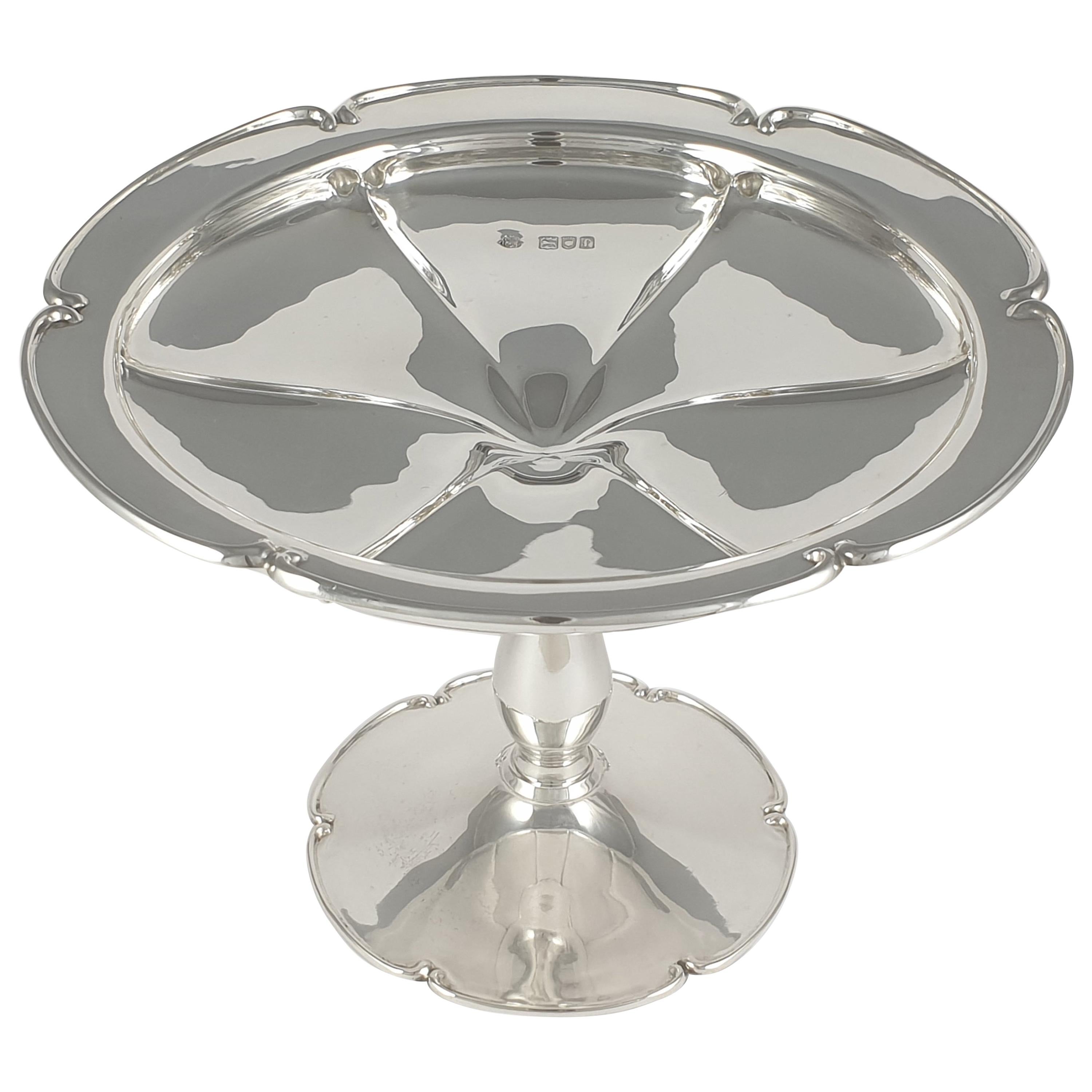 Art Nouveau Sterling Silver Tazza, R & W Sorley, London, 1901