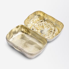 Art Nouveau Sterling Silver Vanity Box by Unger Brothers