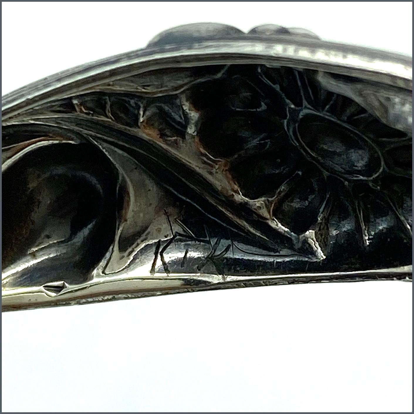 Art Nouveau Sterling Siver Link Bracelet For Sale 2