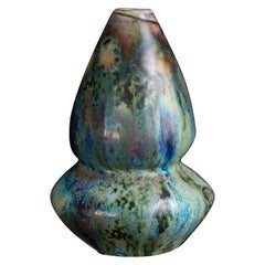 Art Nouveau Stoneware Gourd Cabinet Vase by Pierre-Adrien Dalpayrat