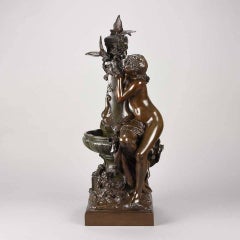 Art Nouveau Study Entitled 'A La Fountaine' by Mathurin Moreau