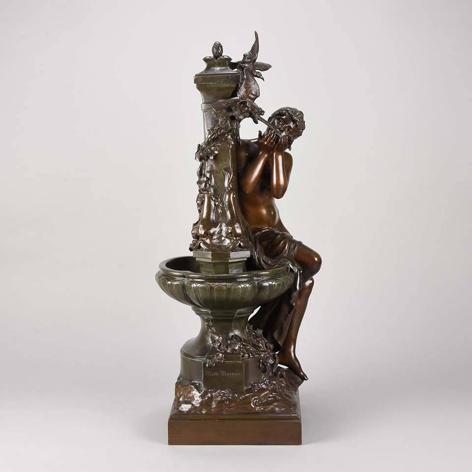 Art Nouveau Study Entitled 'A La Fountaine' by Mathurin Moreau 1