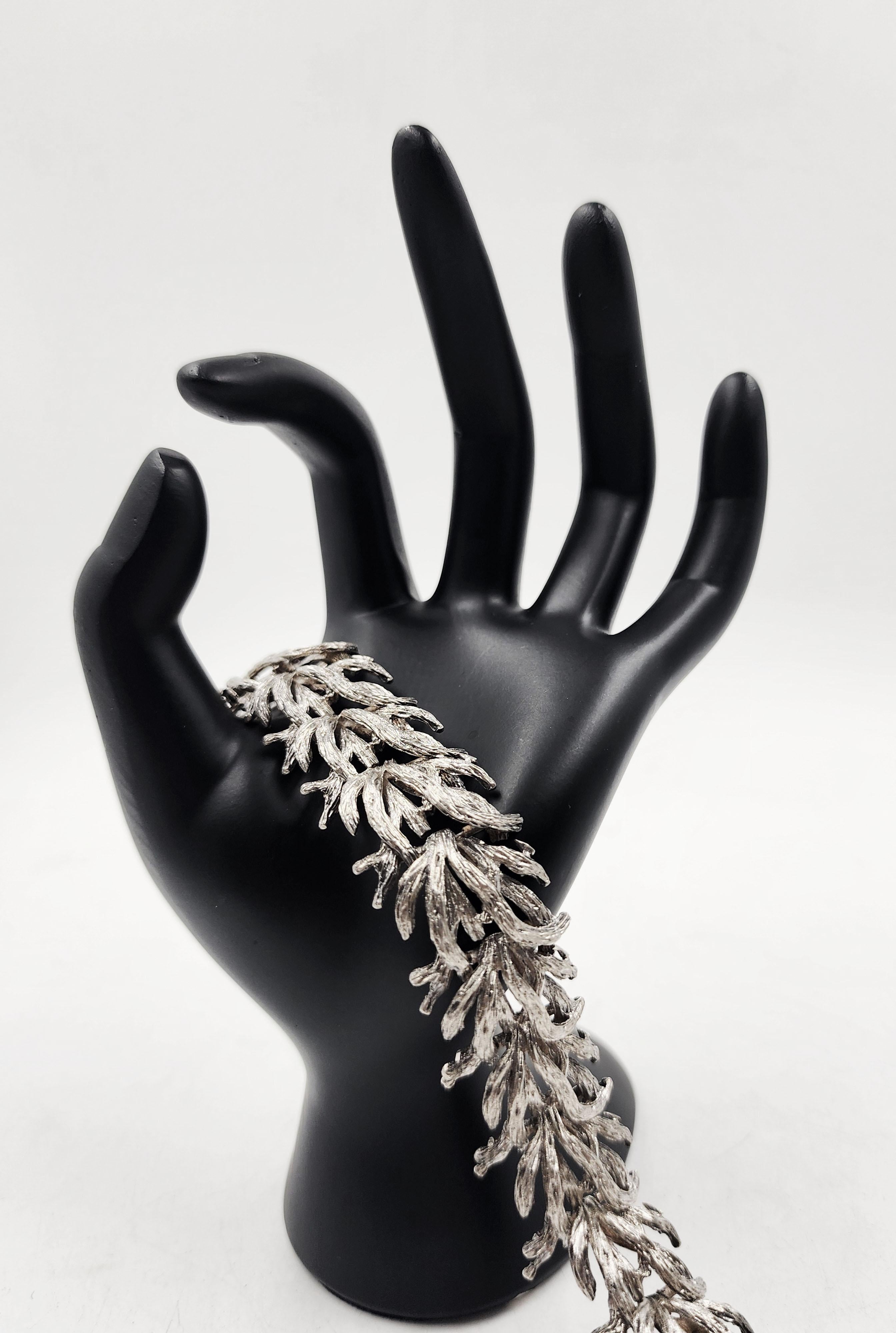 Argentine Art Nouveau style 900 Sterling Silver bracelet For Sale