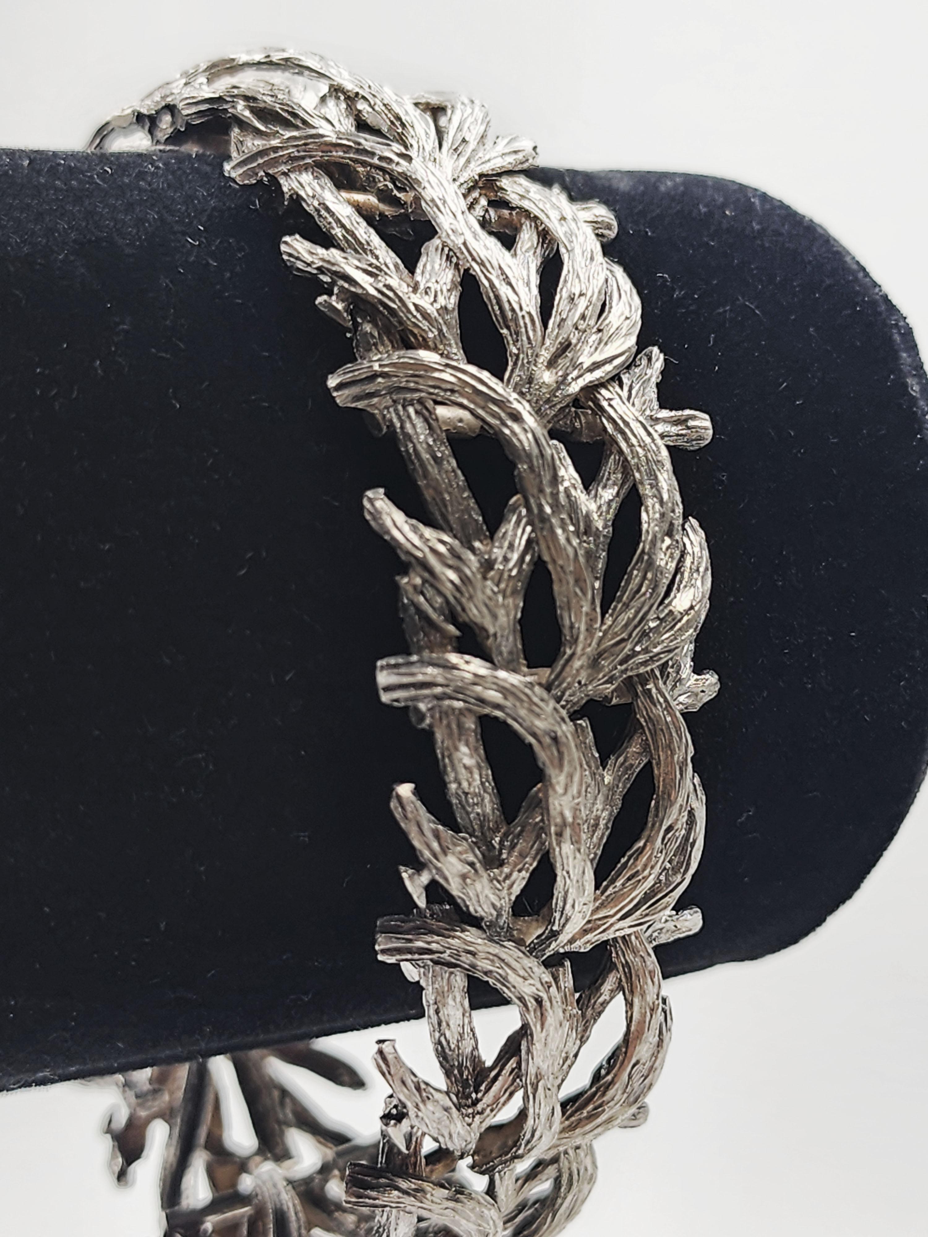 Art Nouveau style 900 Sterling Silver bracelet In Good Condition For Sale In Autonomous City Buenos Aires, CABA
