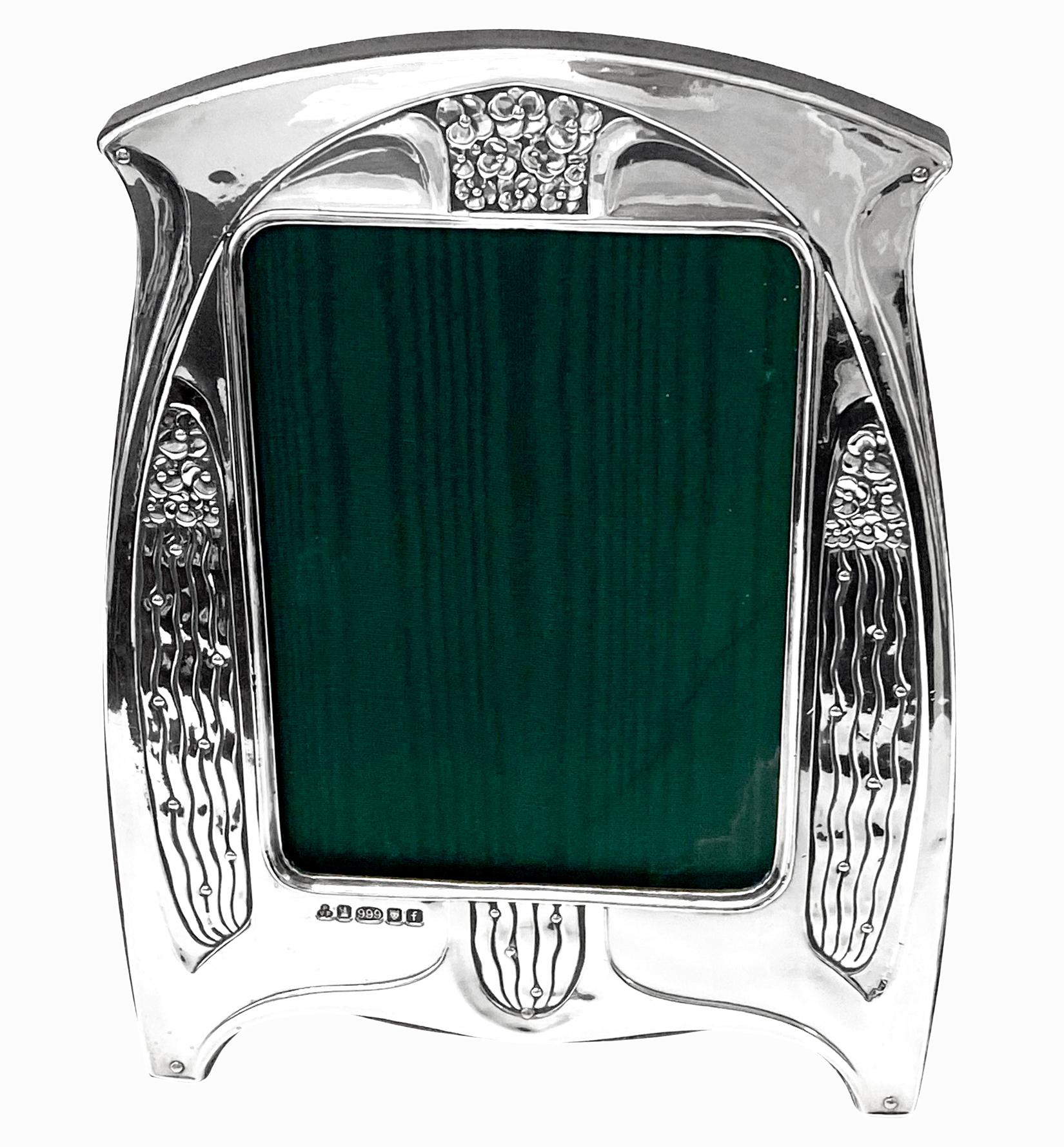 Art Nouveau style .999 Silver Photo Frame London 2005 Paul Vernon Fitchie 2