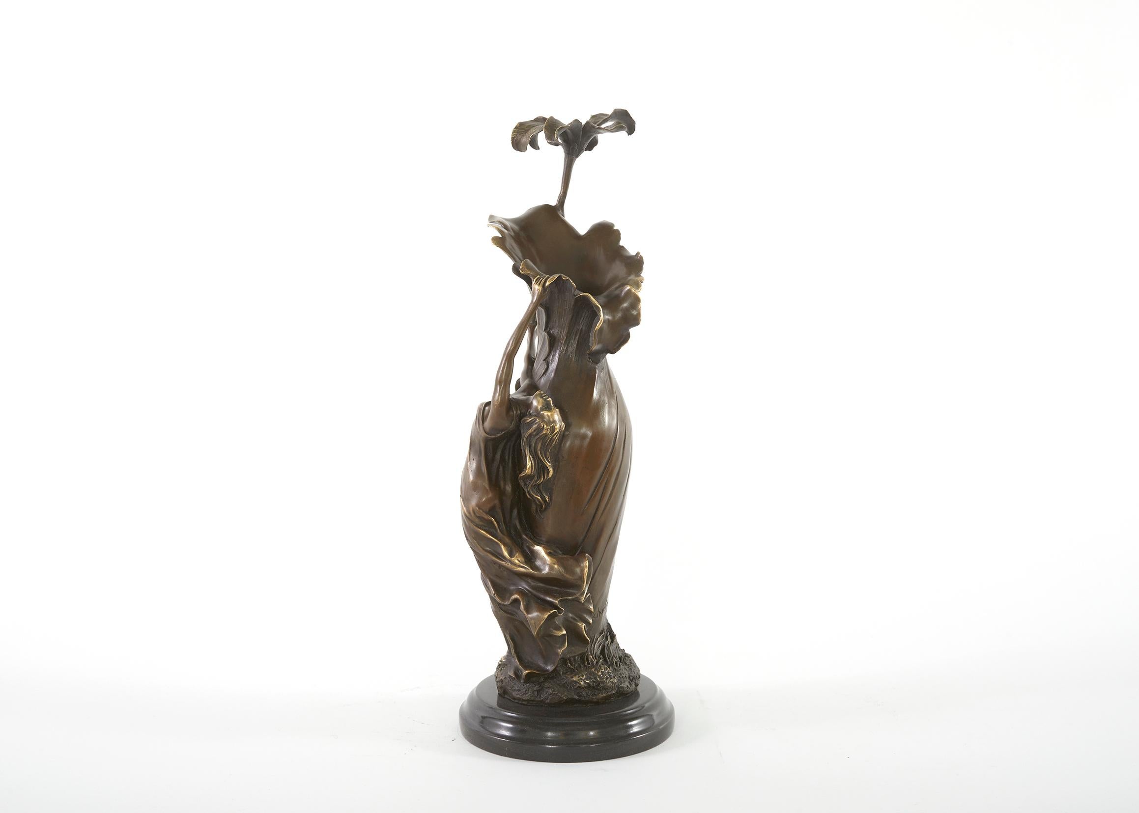 19th Century Art Nouveau Style Bronze Decorative Piece