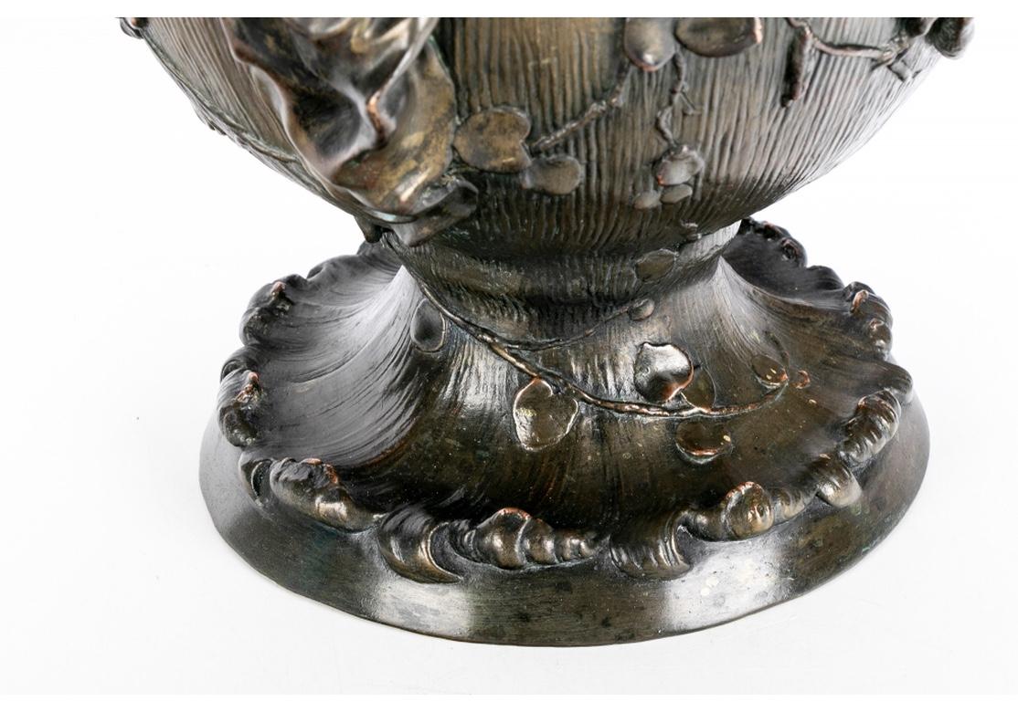 Élément de fontaine figuratif en cuivre de style Art Nouveau, finition bronze en vente 3