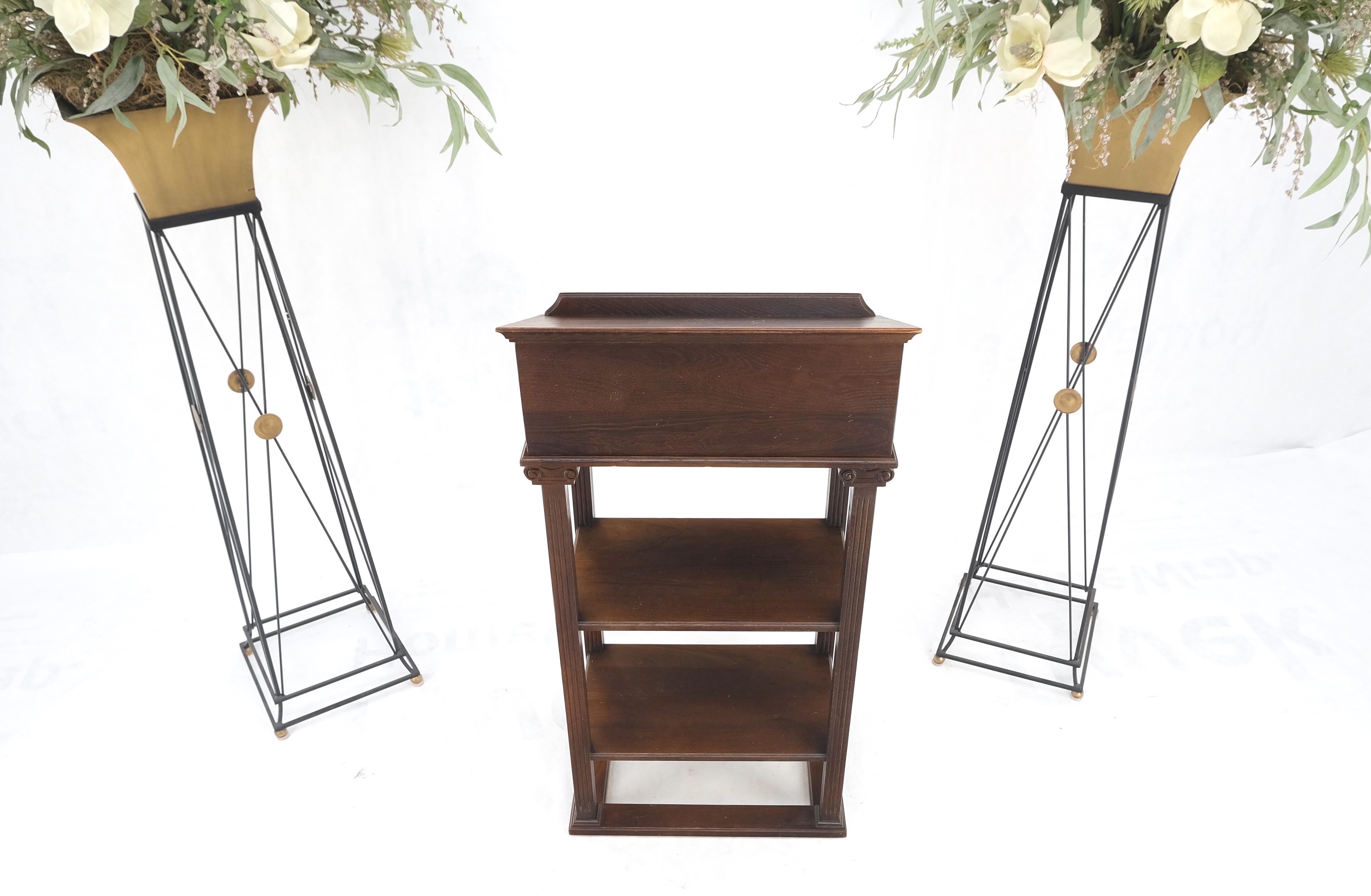 Style Art Nouveau sculpté  Podium en chêne Stand de musique MINT ! en vente 6