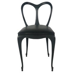 Art Nouveau Style Cast Aluminum Chair by Crucible Products Corp. 1960