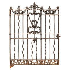 Art Nouveau Style Cast Iron Decorative Gate