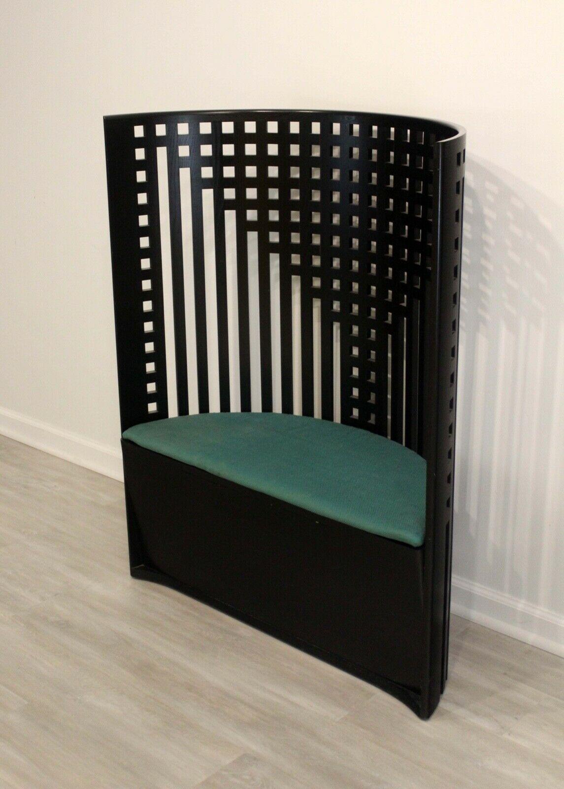 Italian Art Nouveau Style Charles Rennie Mackintosh Willow Chair with Storage